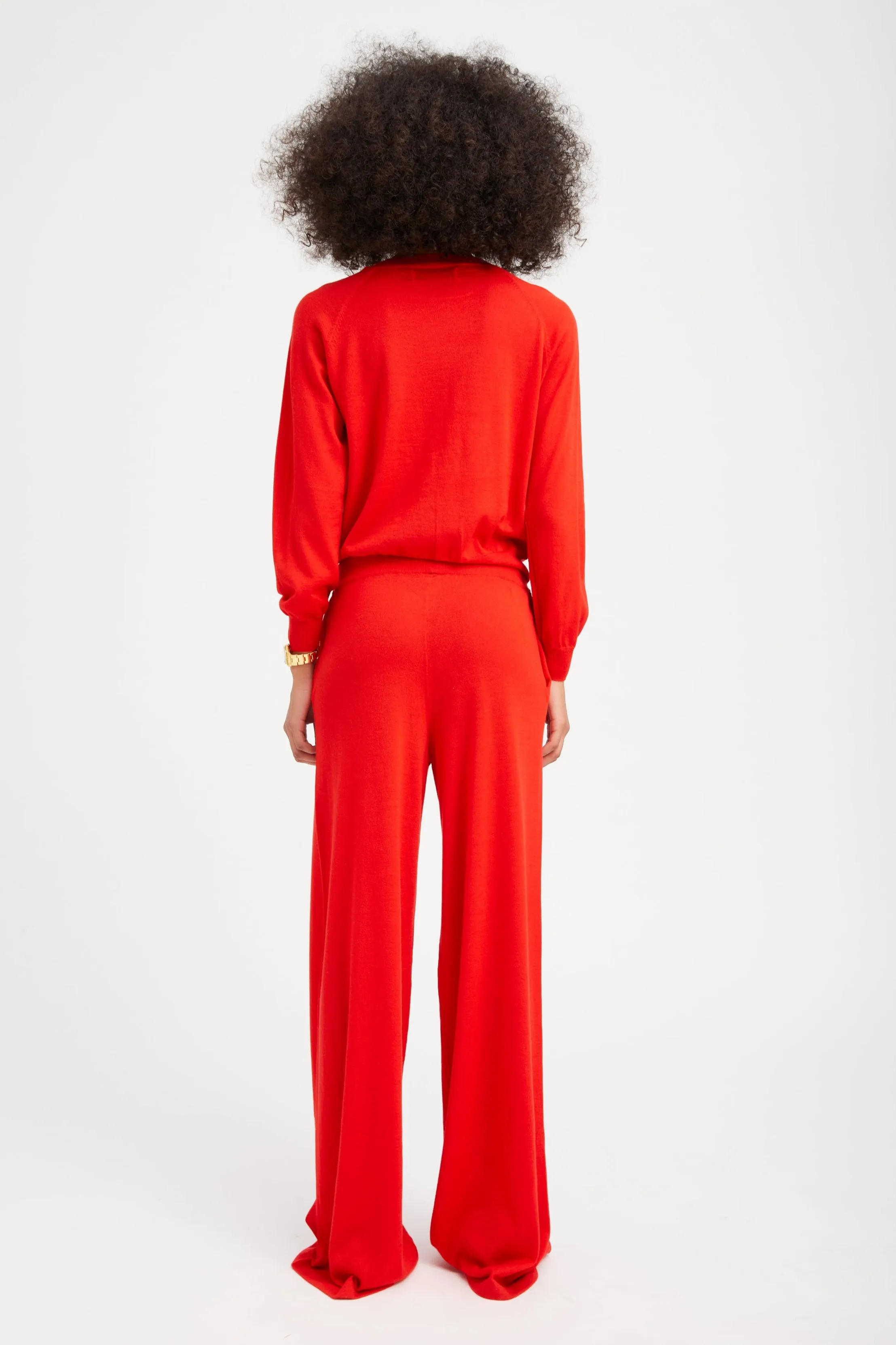 Red Cashmere Raglan Sweater sold by SPRWMN product image thumbnail 4