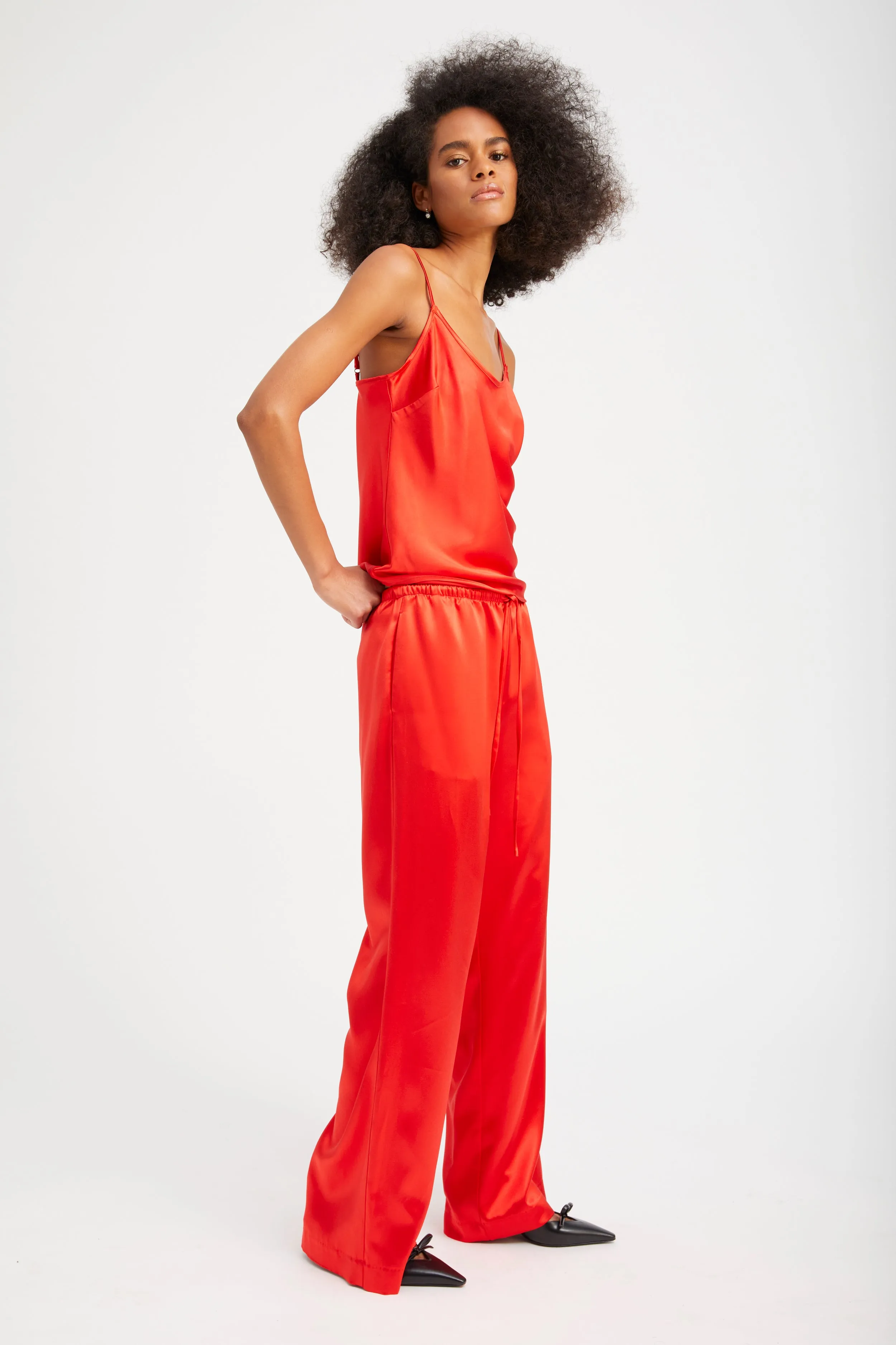 Red Silk Kauai Pants sold by SPRWMN product image thumbnail 3