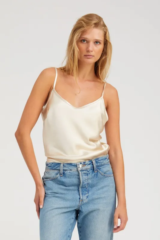 Champagne Silk Cami PR sold by SPRWMN