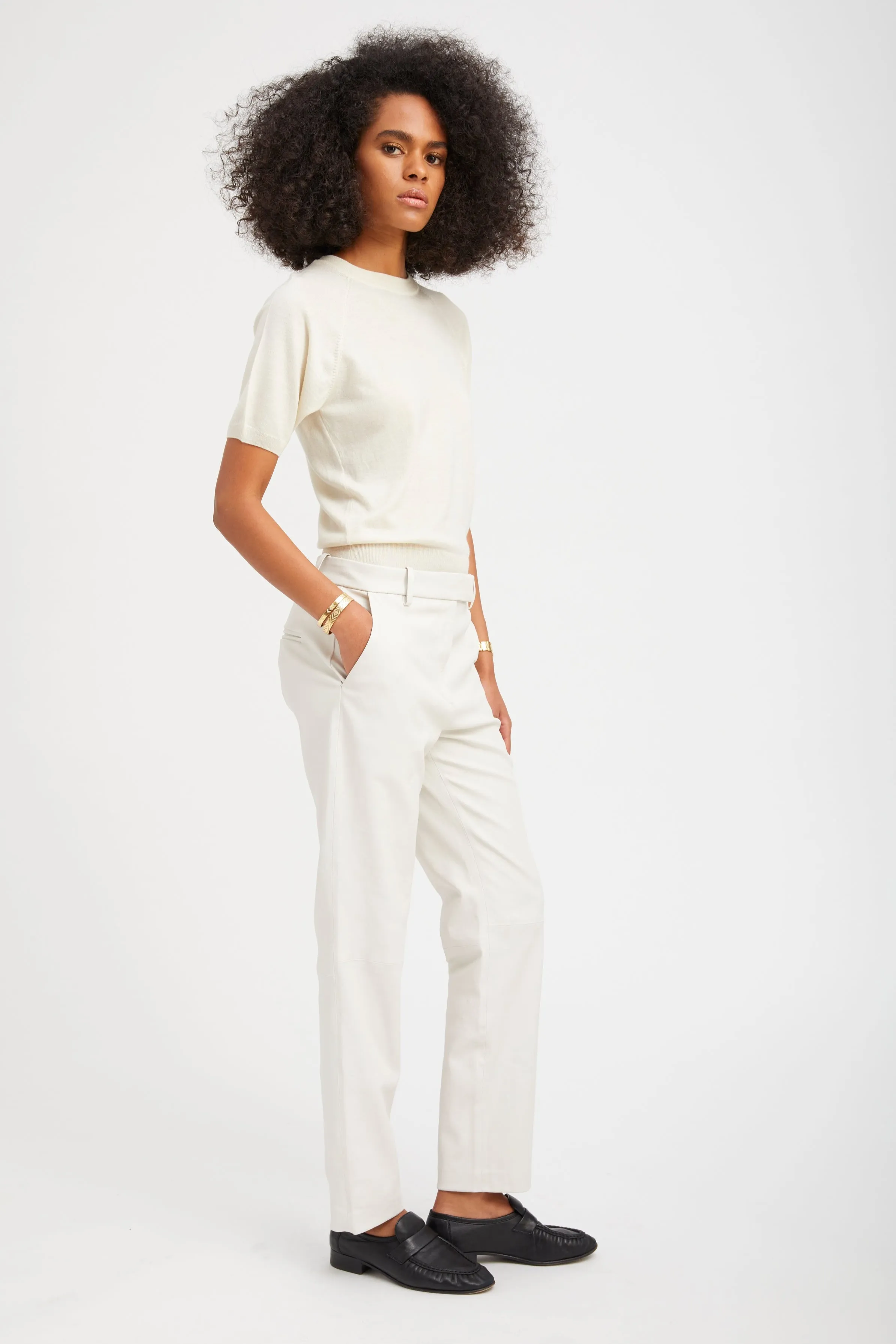 Short Sleeve Raglan Cashmere Sweater sold by SPRWMN product image thumbnail 4