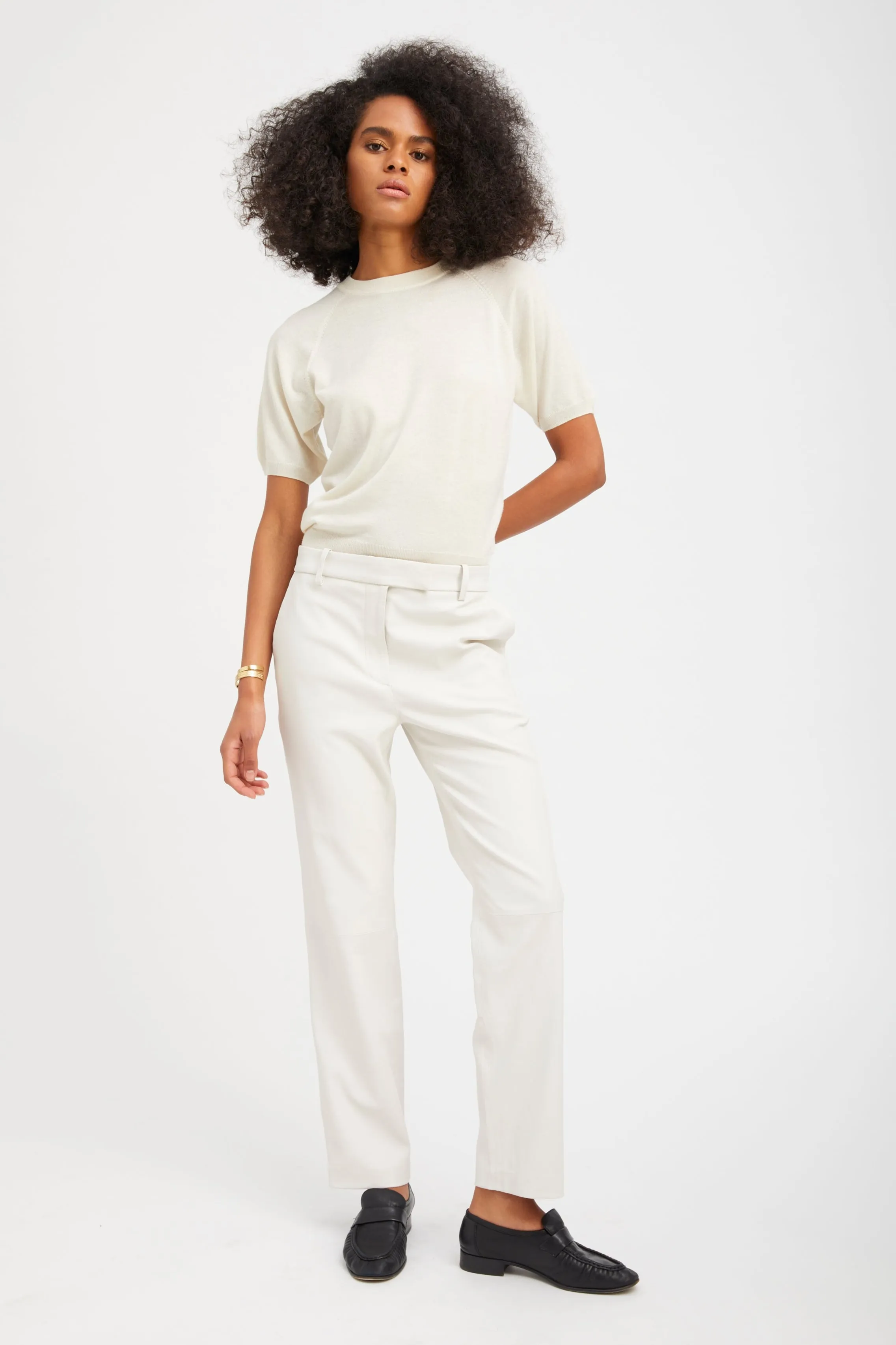 Short Sleeve Raglan Cashmere Sweater sold by SPRWMN product image thumbnail 2