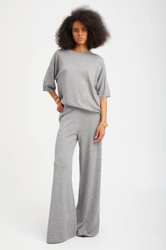 Grey Cashmere Wide Leg Pants sold by SPRWMN