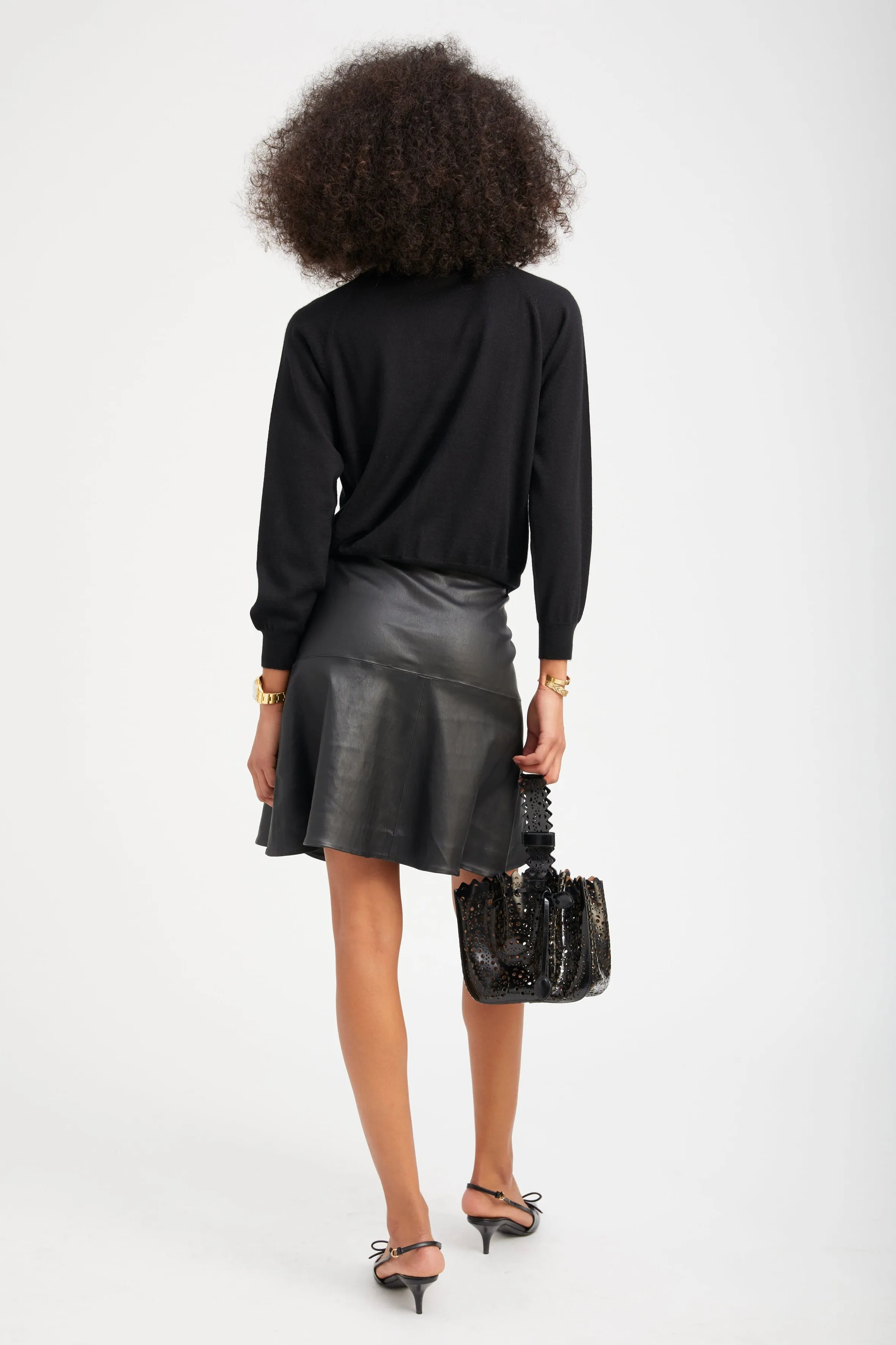 Black Cashmere Raglan Sweater sold by SPRWMN product image thumbnail 4