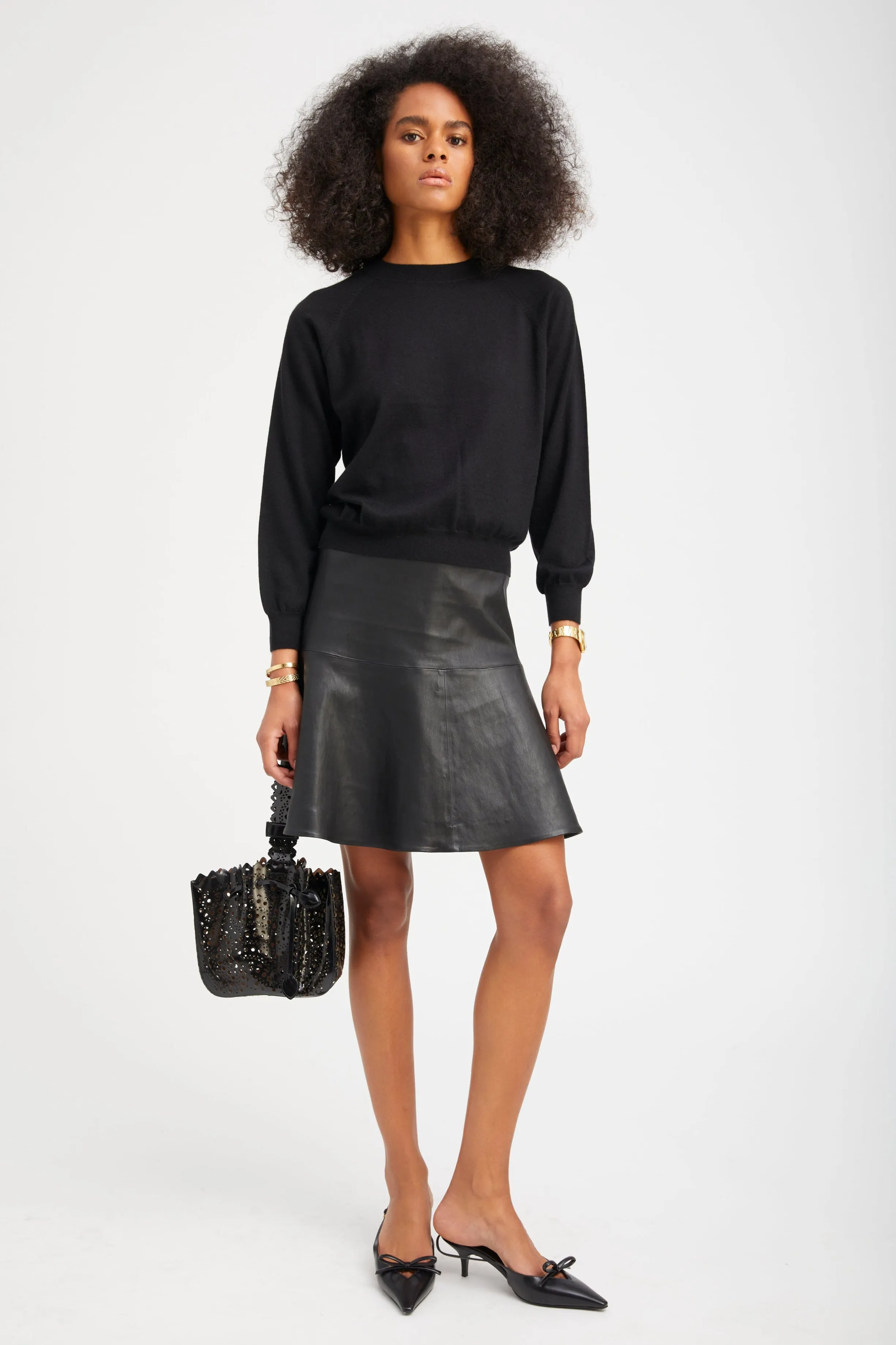 Black Cashmere Raglan Sweater sold by SPRWMN product image thumbnail 2