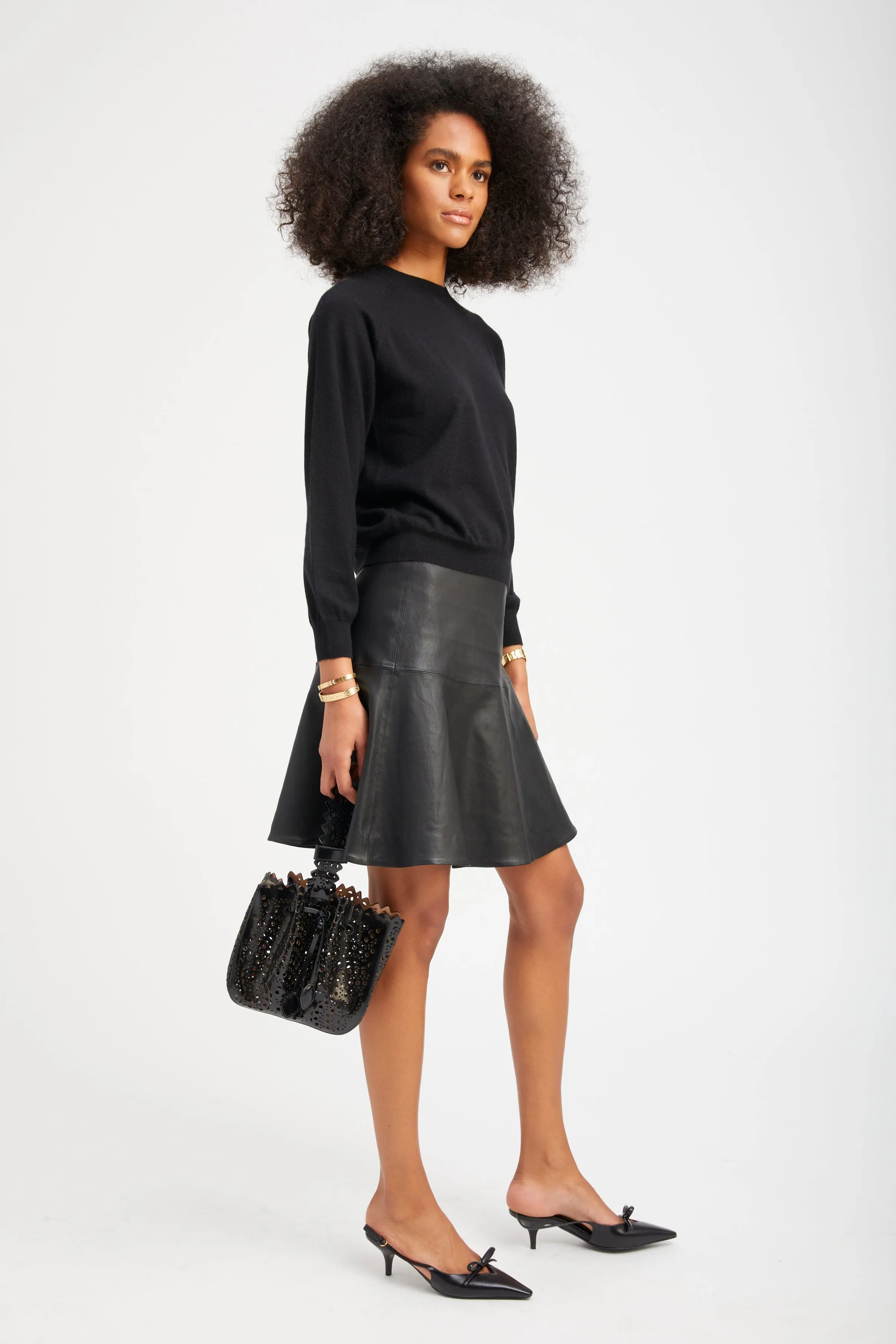 Black Cashmere Raglan Sweater sold by SPRWMN product image thumbnail 3