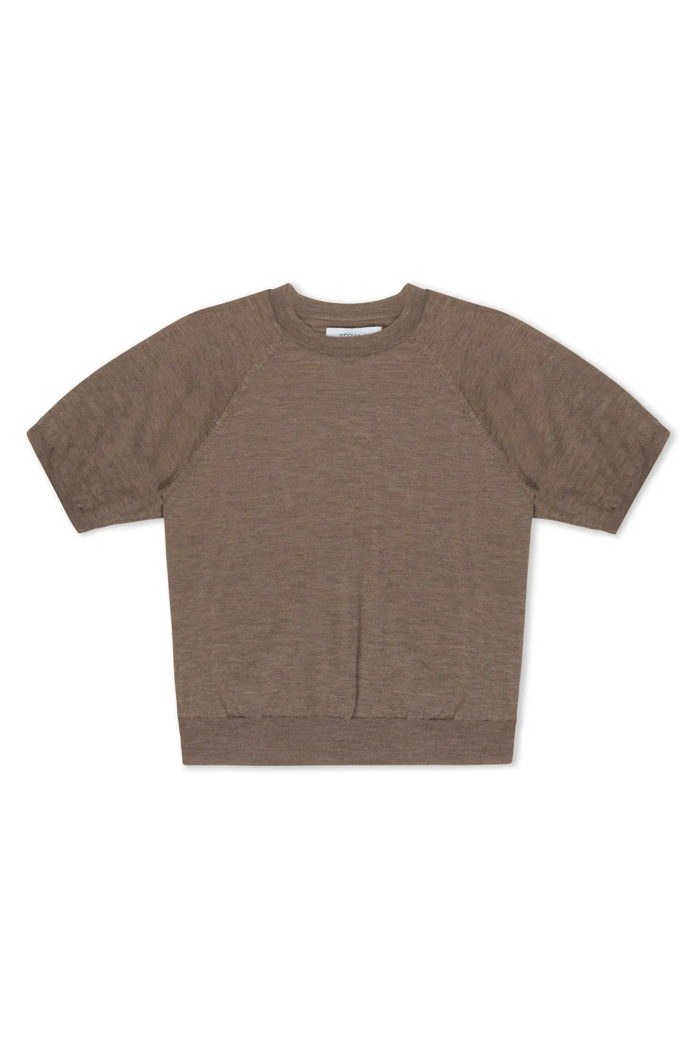 Truffle Cashmere Short Sleeve Raglan Sweater sold by SPRWMN product image thumbnail 5