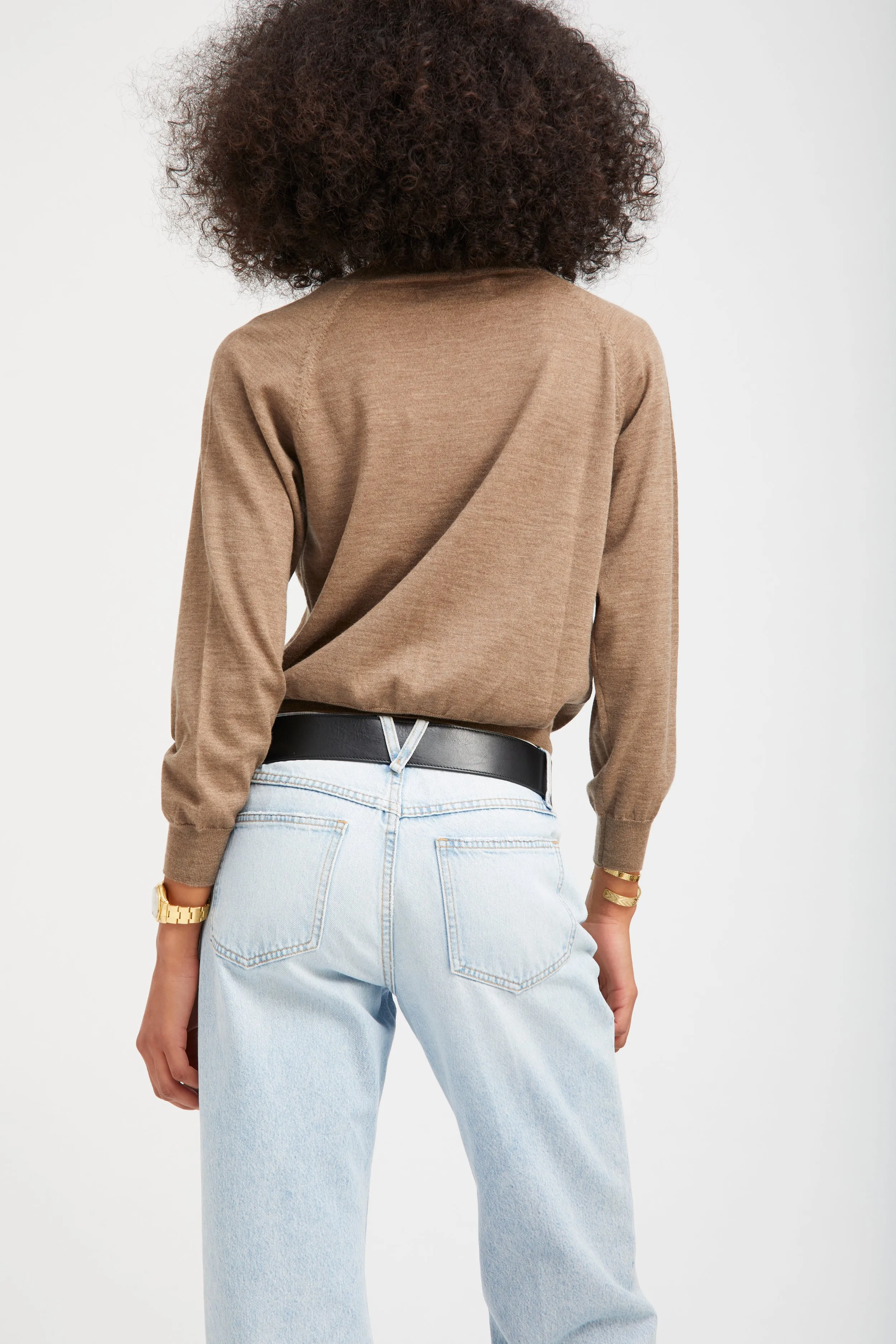 Truffle Cashmere Raglan Sweater sold by SPRWMN product image thumbnail 4