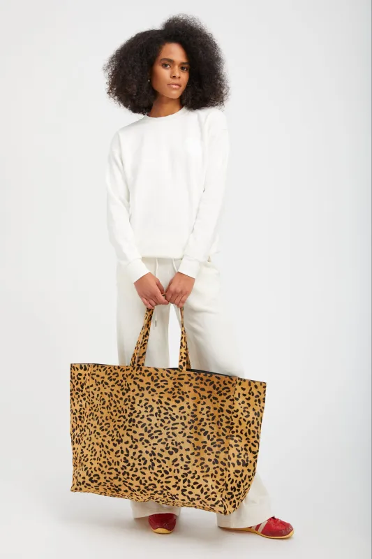 Cheetah Pony Hair Large Classic Tote made by SPRWMN