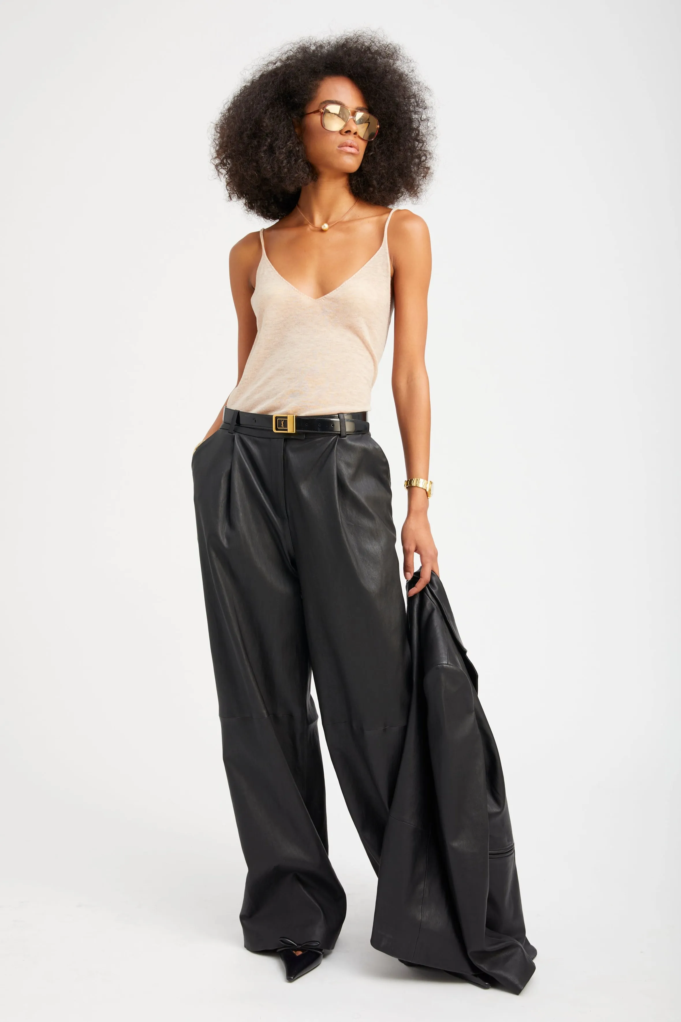 Wheat Tissue Cashmere Tank sold by SPRWMN product image thumbnail 2