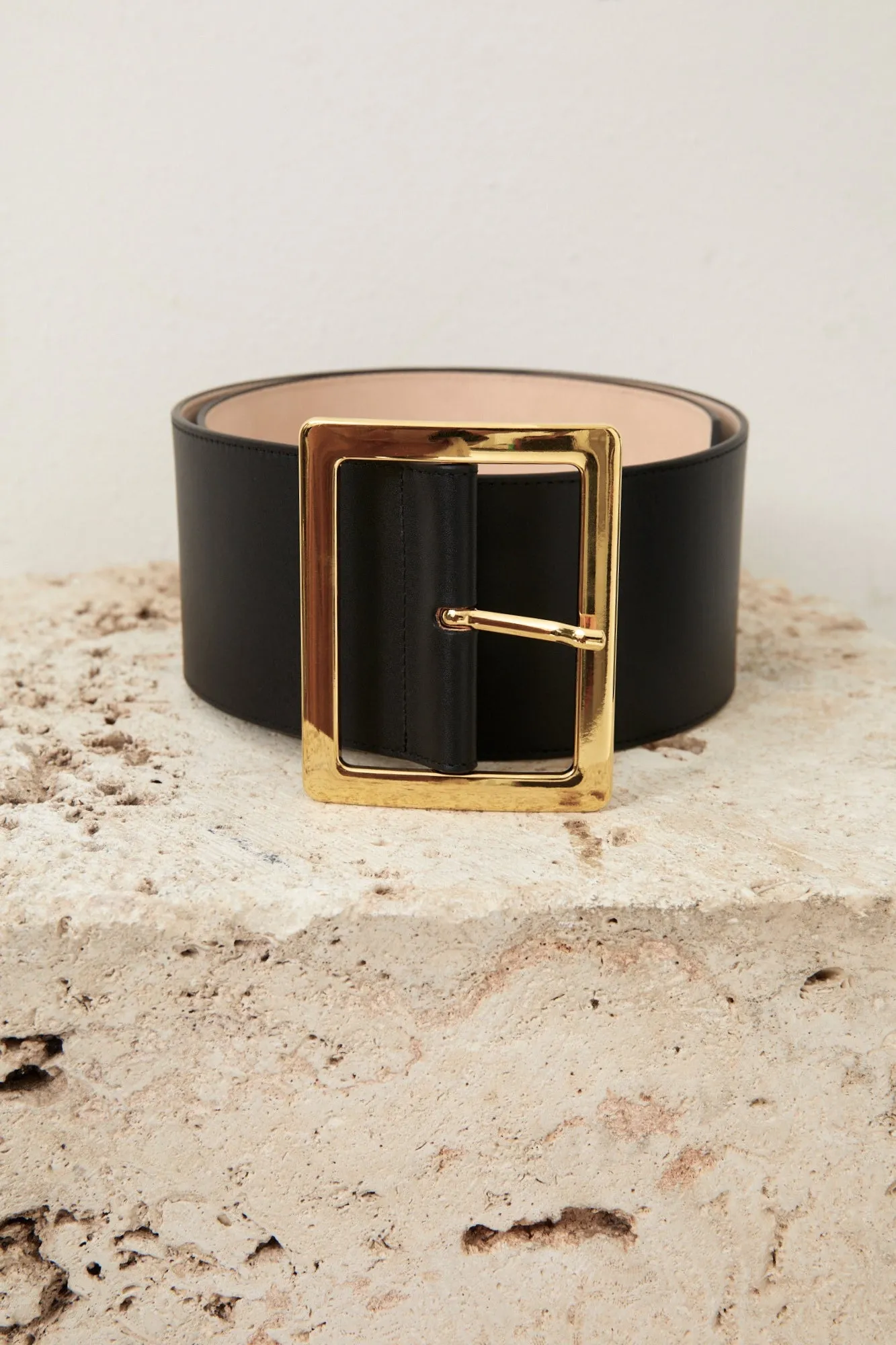 Black Leather Elsa Belt sold by SPRWMN product image thumbnail 3