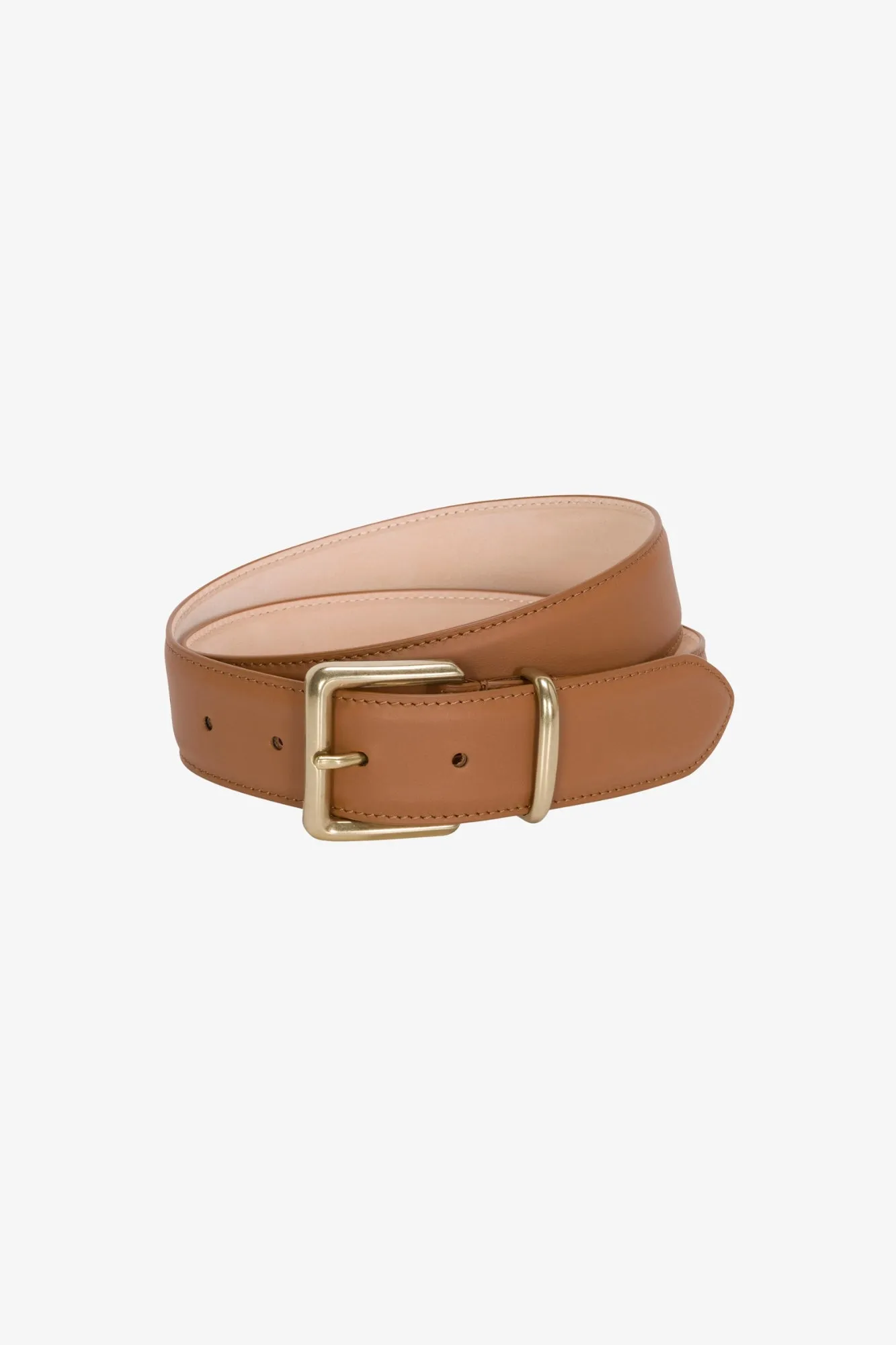Tan Leather Clara Belt sold by SPRWMN