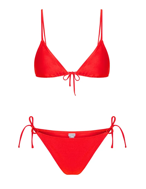 Red Tie Bikini Bottom sold by SPRWMN