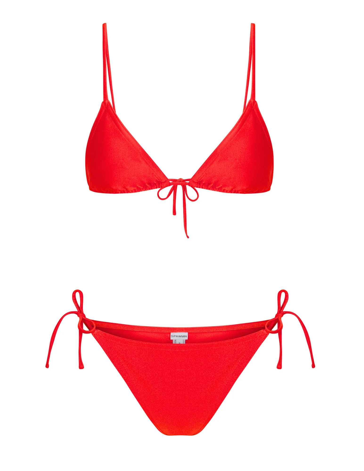 Red Tie Bikini Bottom sold by SPRWMN