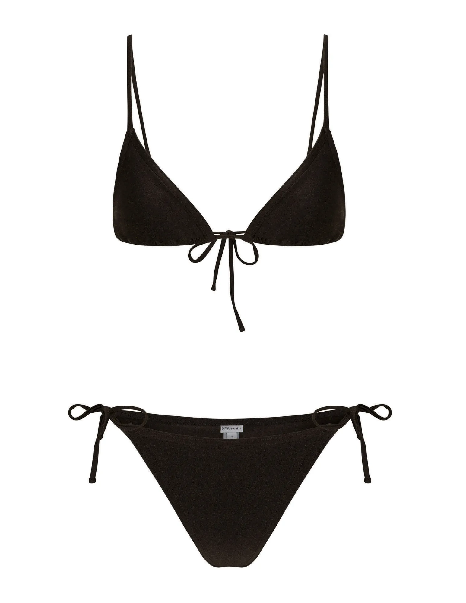 Black Triangle Bikini Top sold by SPRWMN