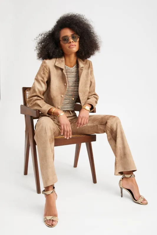 Sepia Suede Hardy Jacket sold by SPRWMN