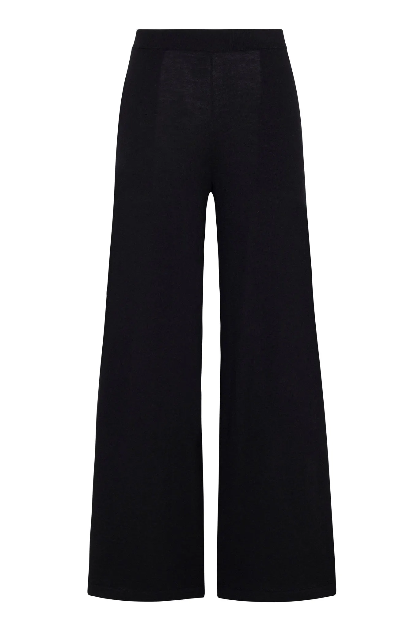 Black Ultra Fine Cashmere Wide Leg Pants PR sold by SPRWMN product image thumbnail 5