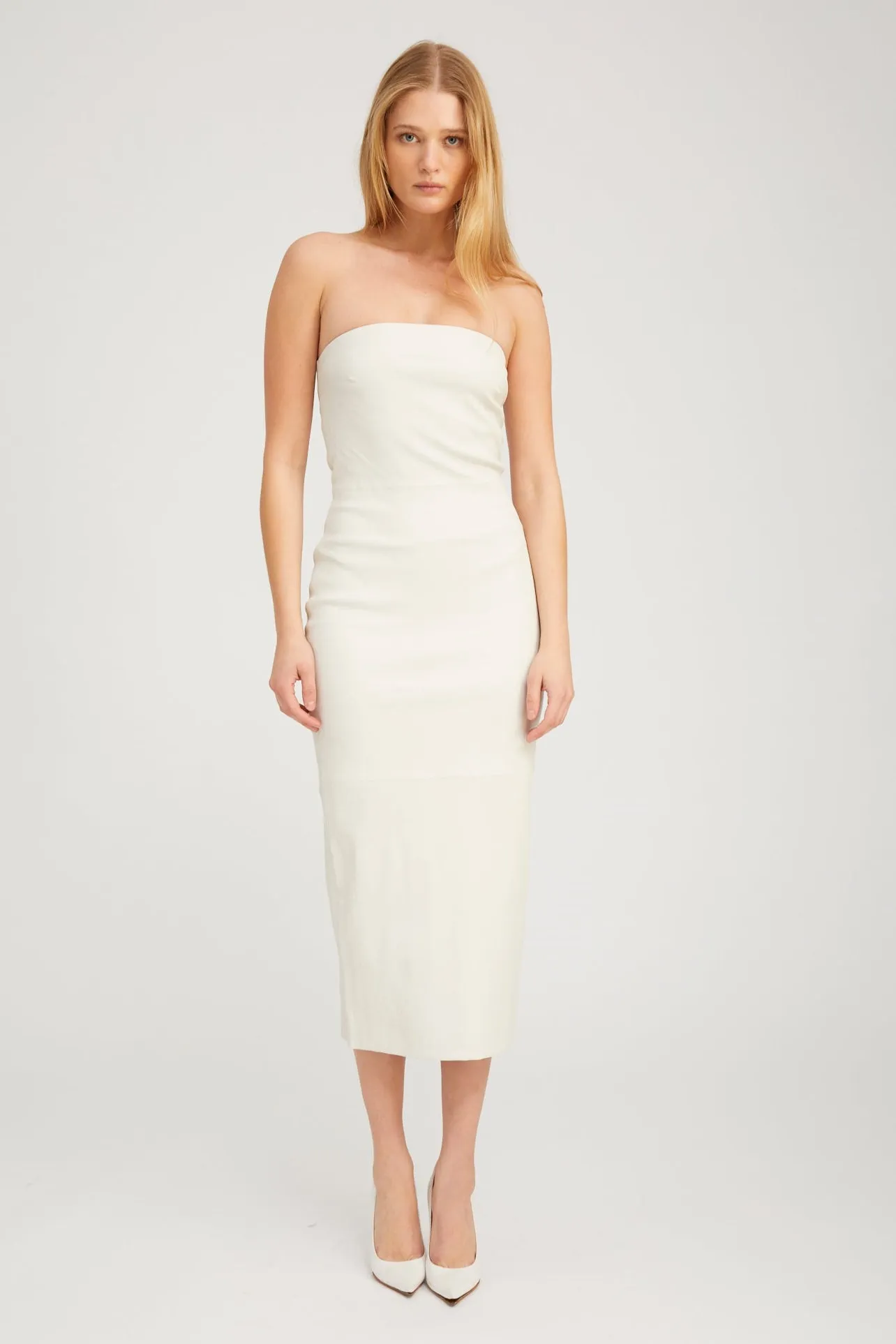 Shell Leather Tube Dress sold by SPRWMN product image thumbnail 2