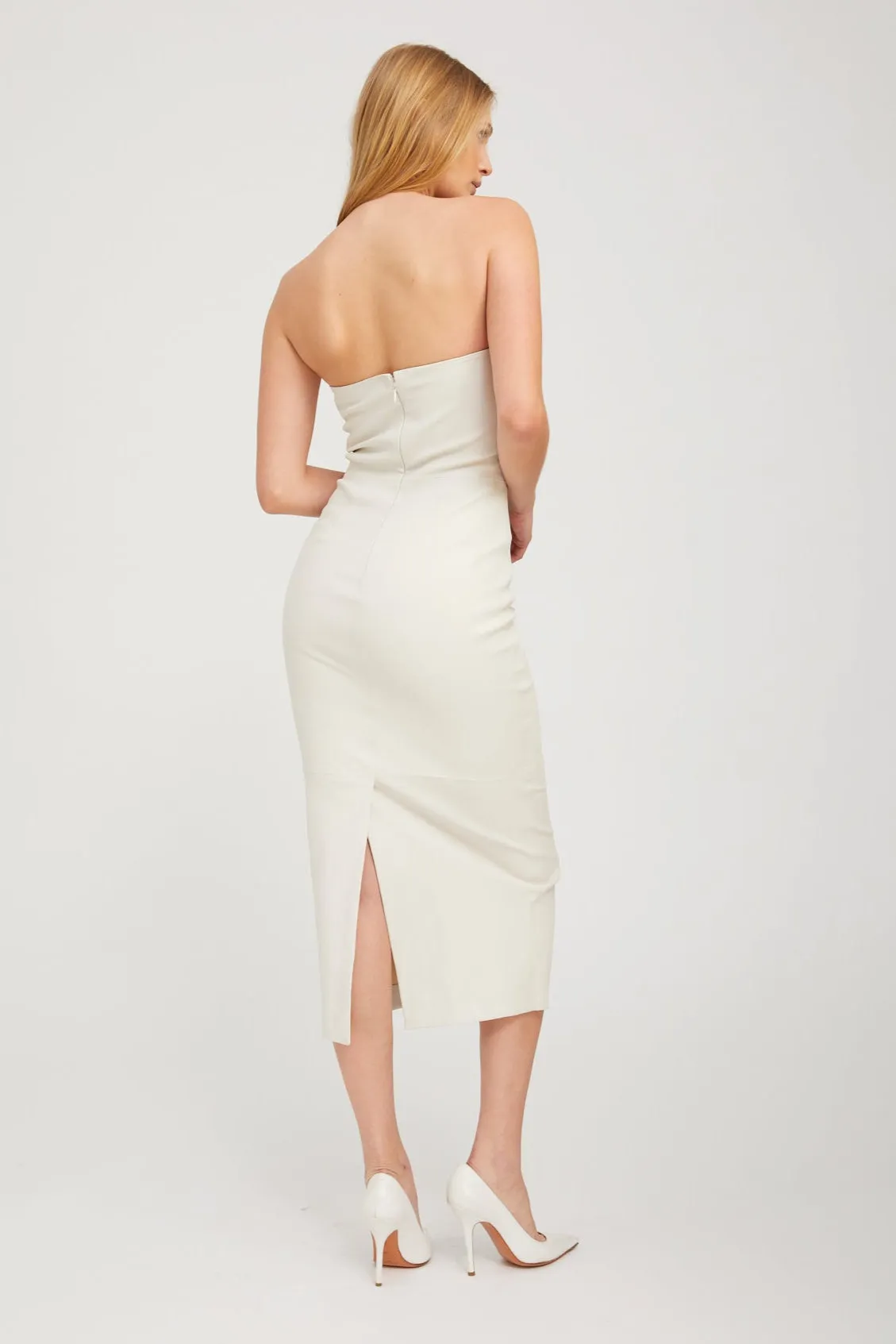 Shell Leather Tube Dress sold by SPRWMN product image thumbnail 3