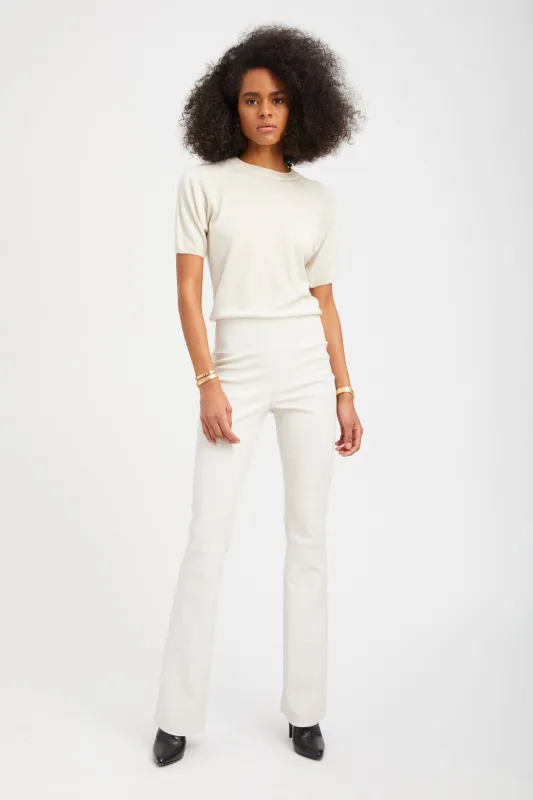 Shell Leather Micro Flare sold by SPRWMN