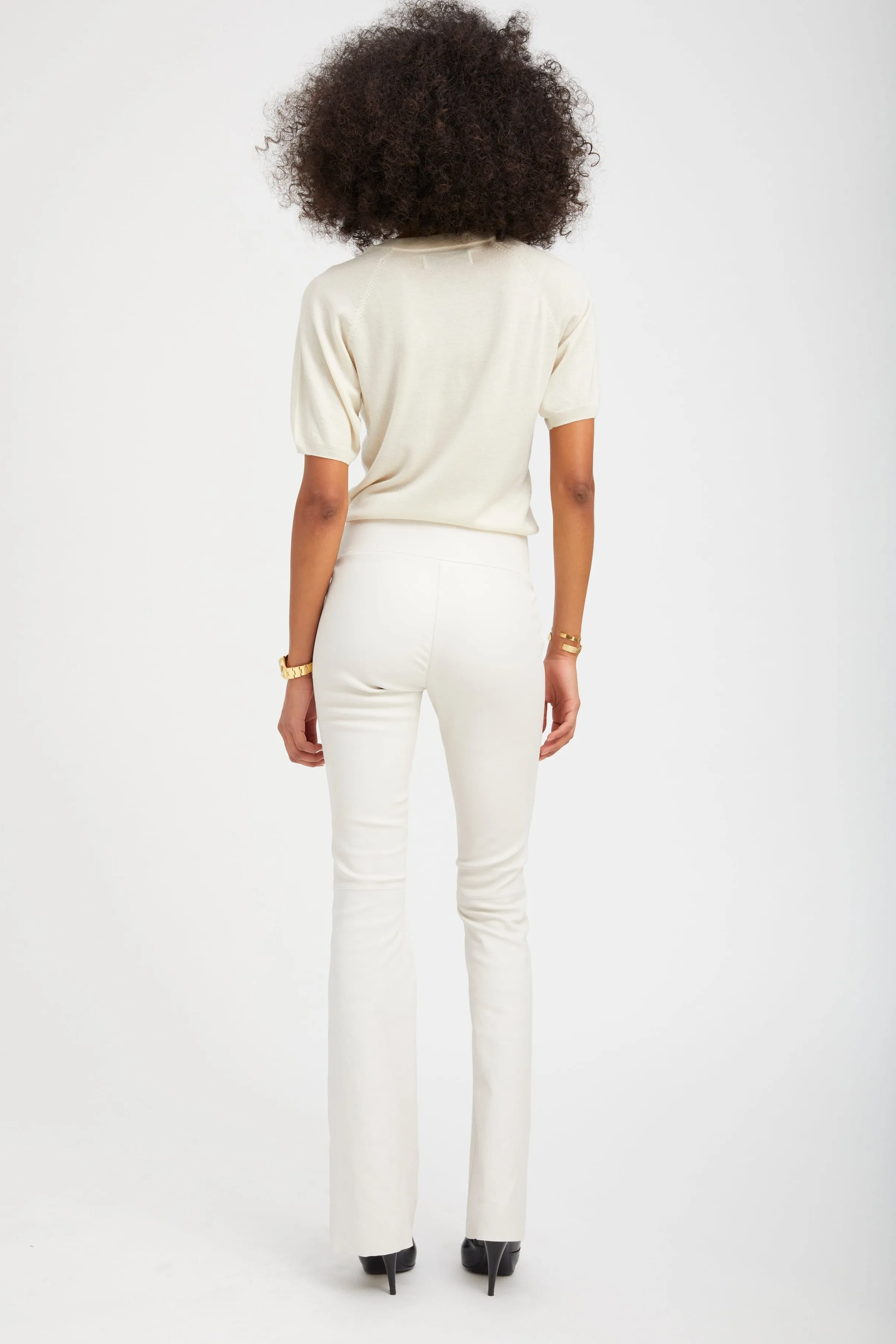 Jane Leather Micro Flare sold by SPRWMN product image thumbnail 4