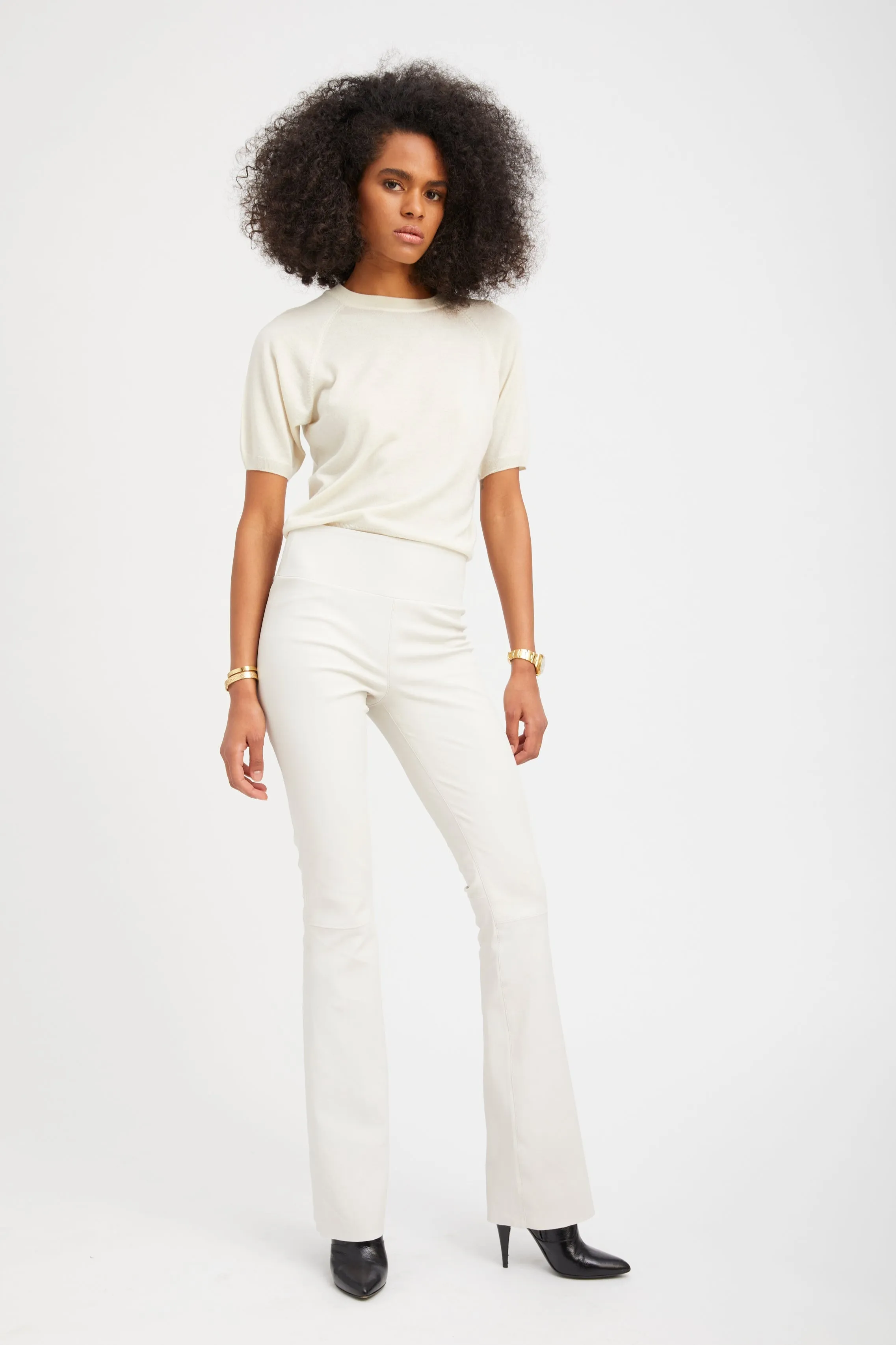 Jane Leather Micro Flare sold by SPRWMN product image thumbnail 2