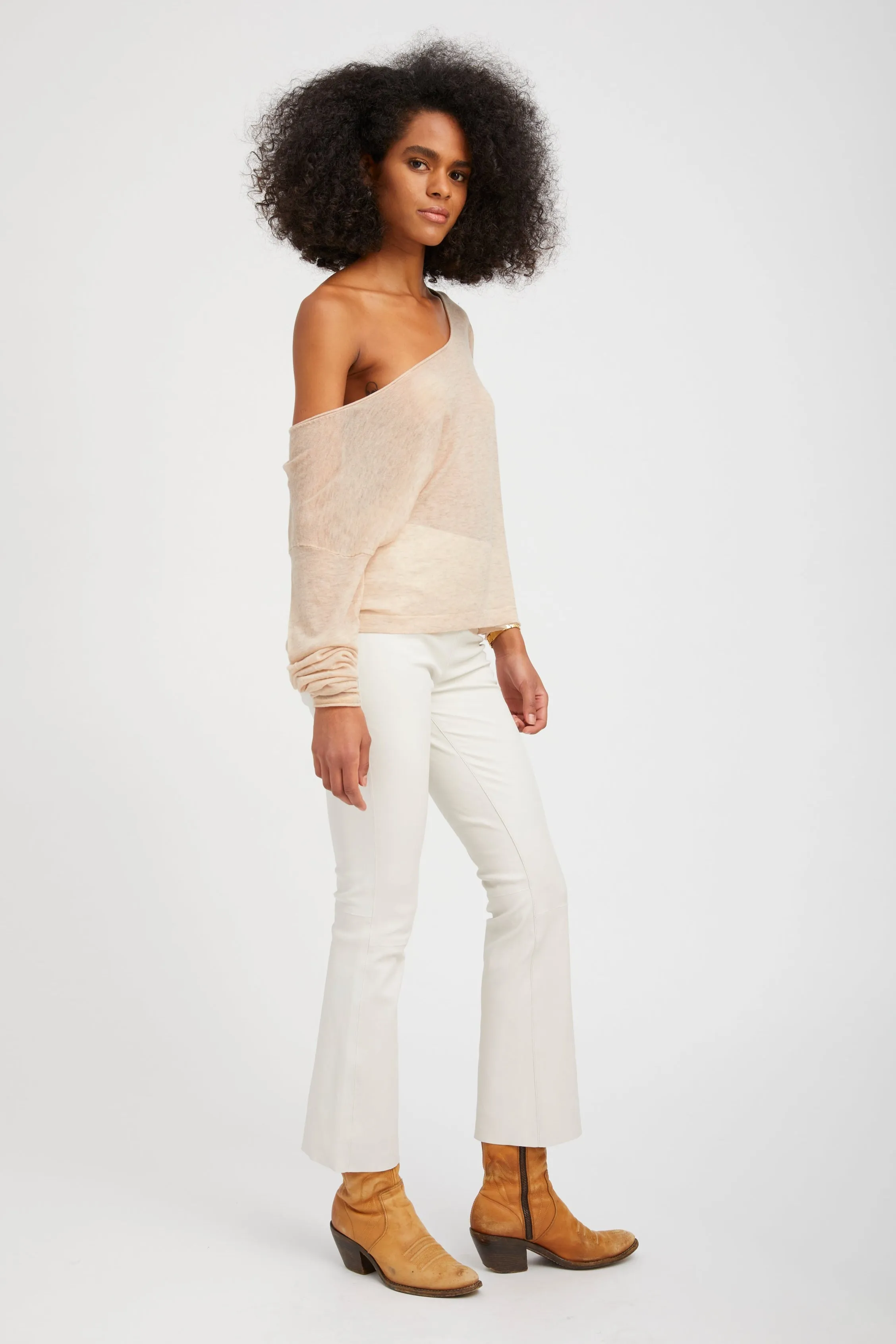 Jackie Leather Ankle Flare sold by SPRWMN product image thumbnail 3