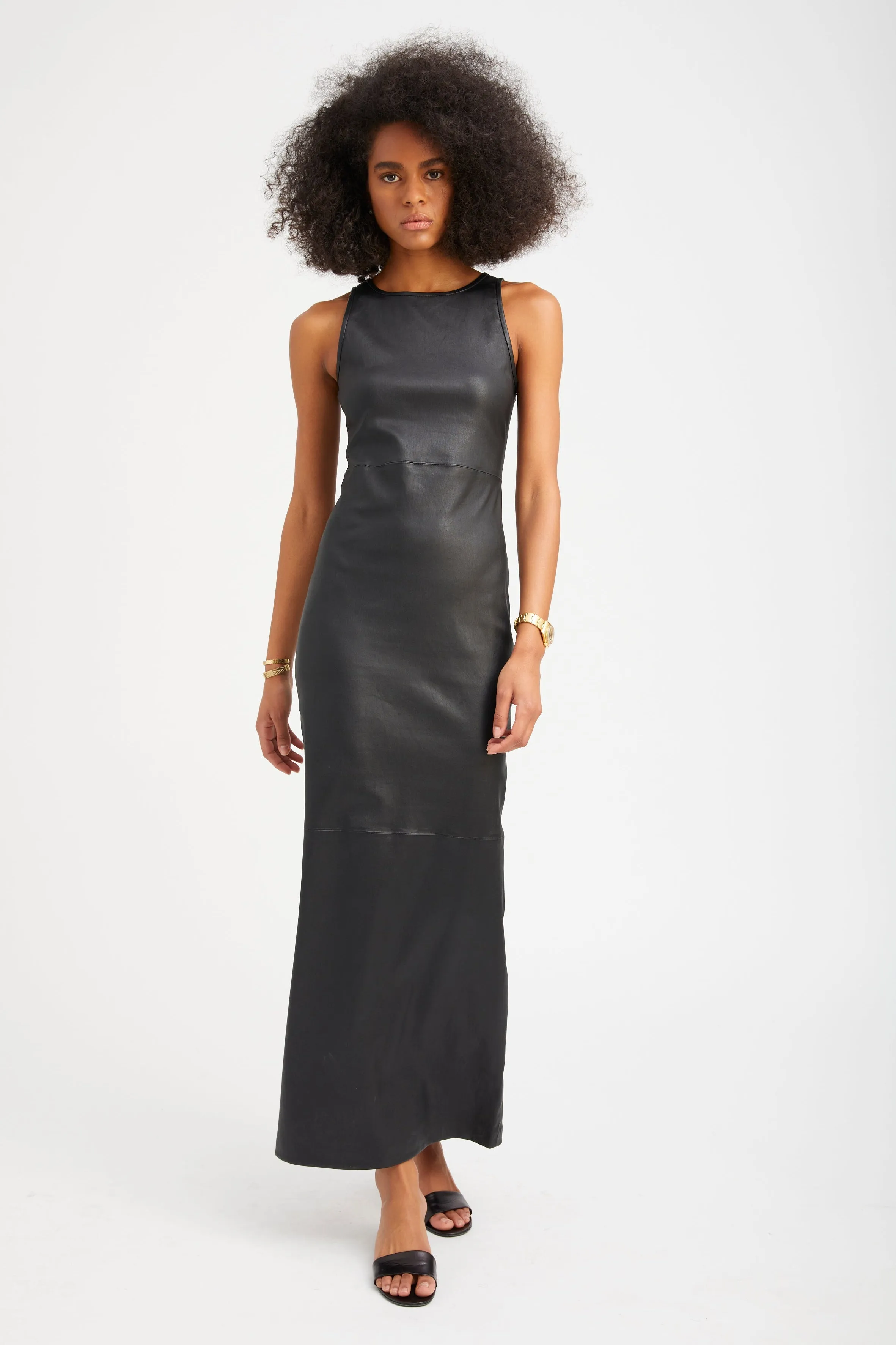 Leather Audrey Maxi Dress sold by SPRWMN product image thumbnail 3
