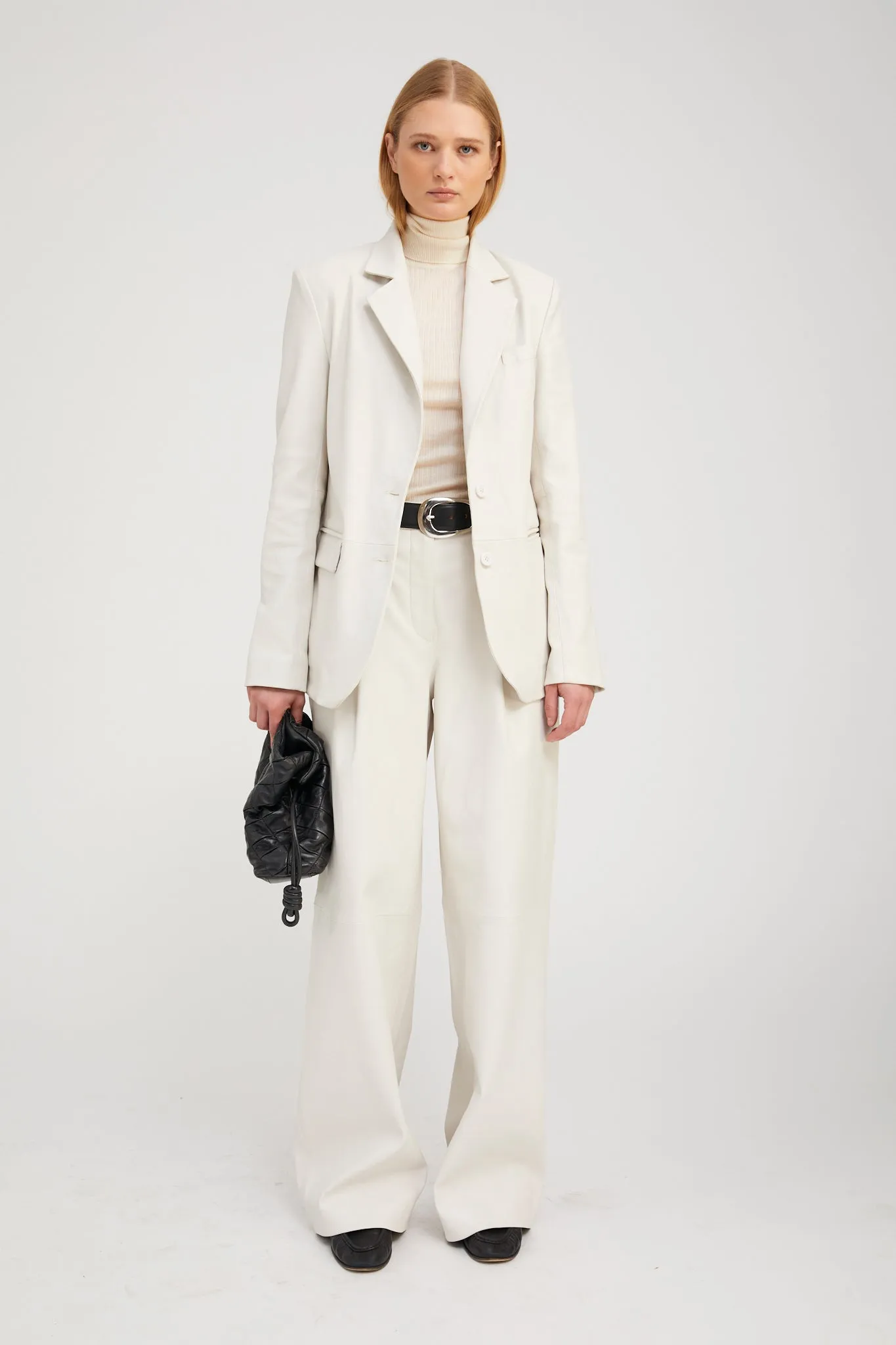 Leather Paloma Pleated Trousers sold by SPRWMN product image thumbnail 2