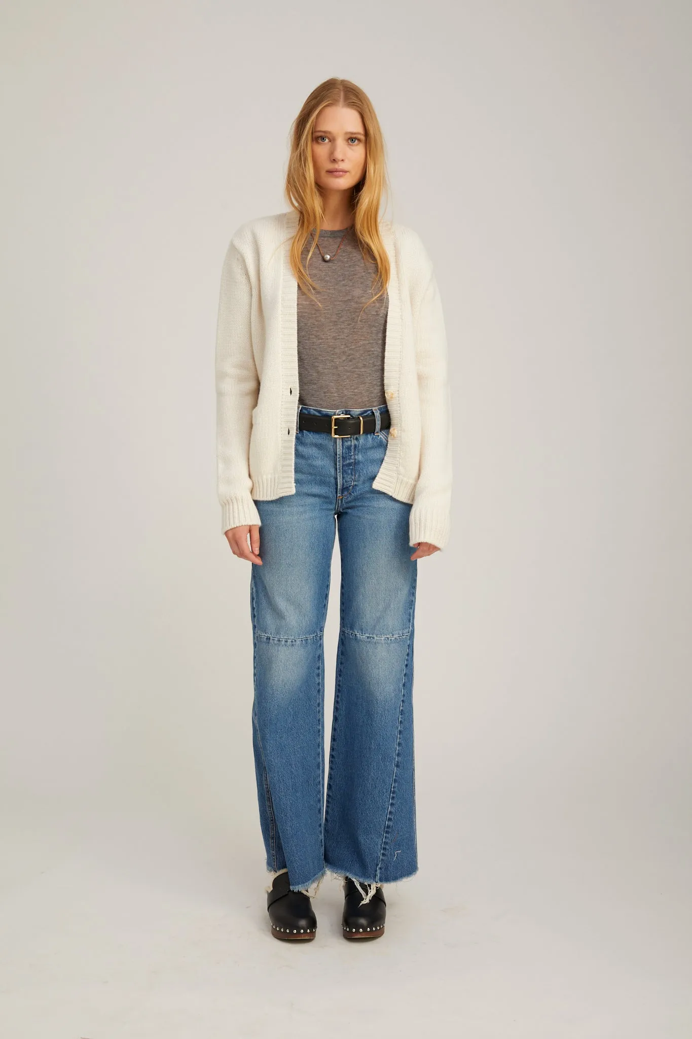 Ivory Cashmere Cardigan sold by SPRWMN product image thumbnail 3