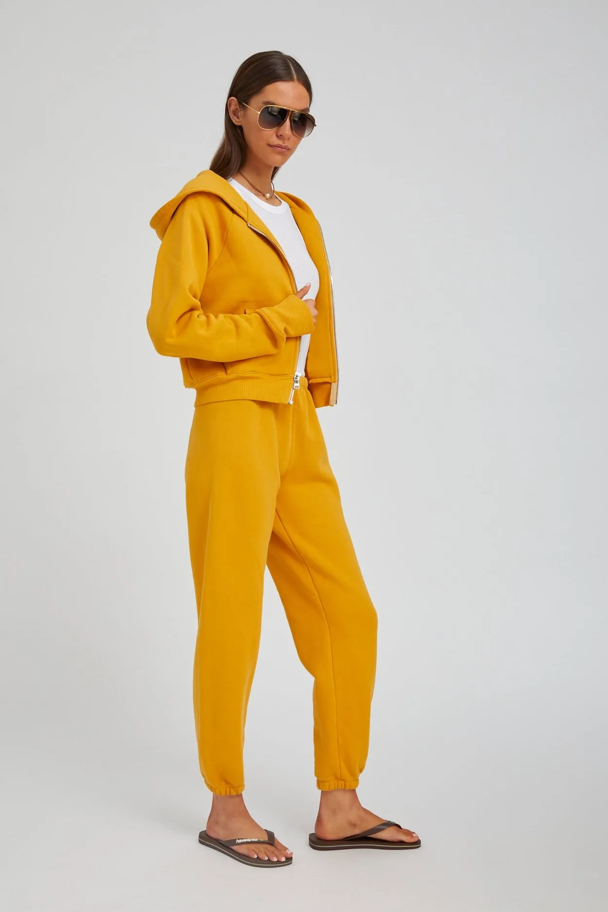 Shrunken Zip-Up Cotton Hoodie sold by SPRWMN product image thumbnail 5