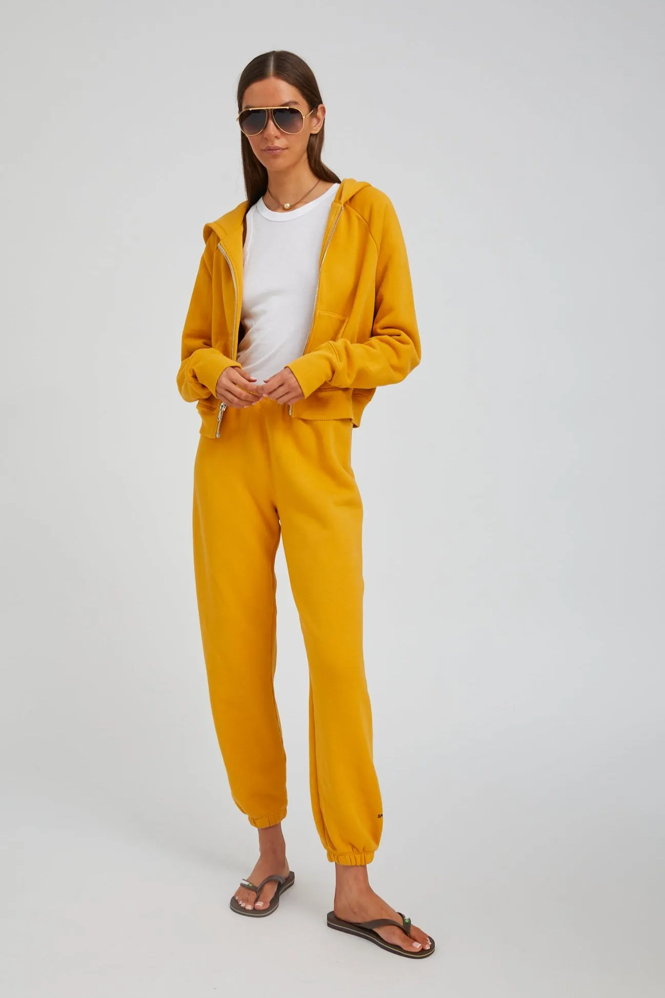 Shrunken Zip-Up Cotton Hoodie sold by SPRWMN product image thumbnail 3
