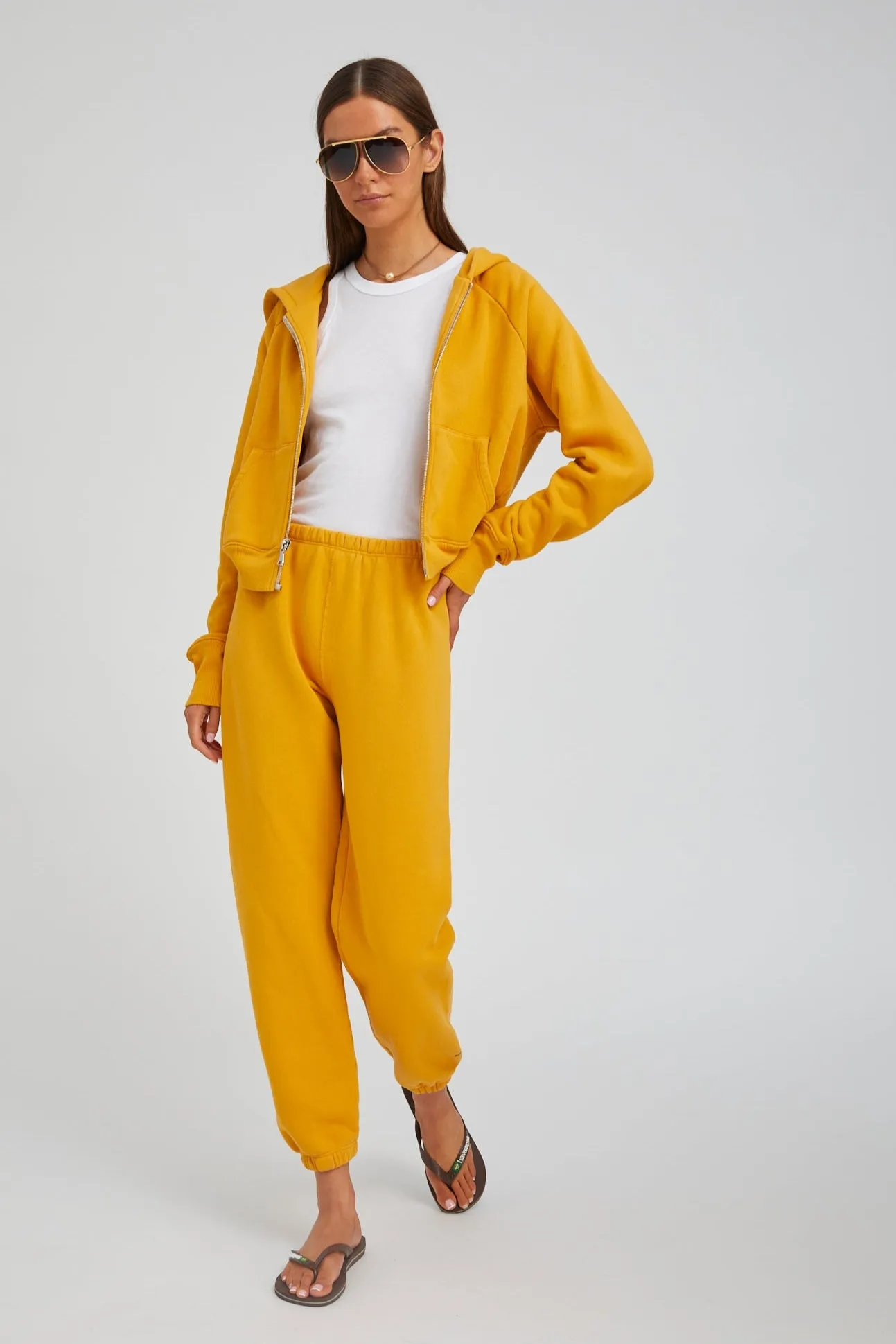 Shrunken Zip-Up Cotton Hoodie sold by SPRWMN product image thumbnail 4