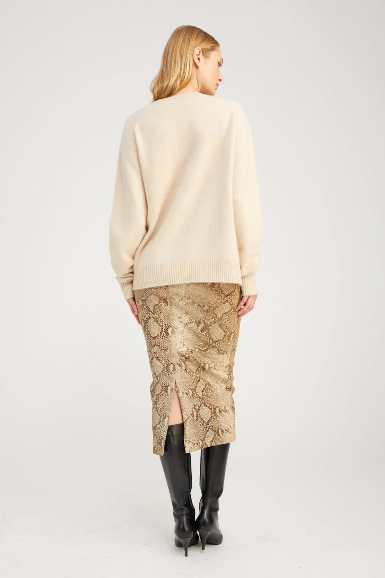 Oat Cashmere Boyfriend Sweater sold by SPRWMN product image thumbnail 5