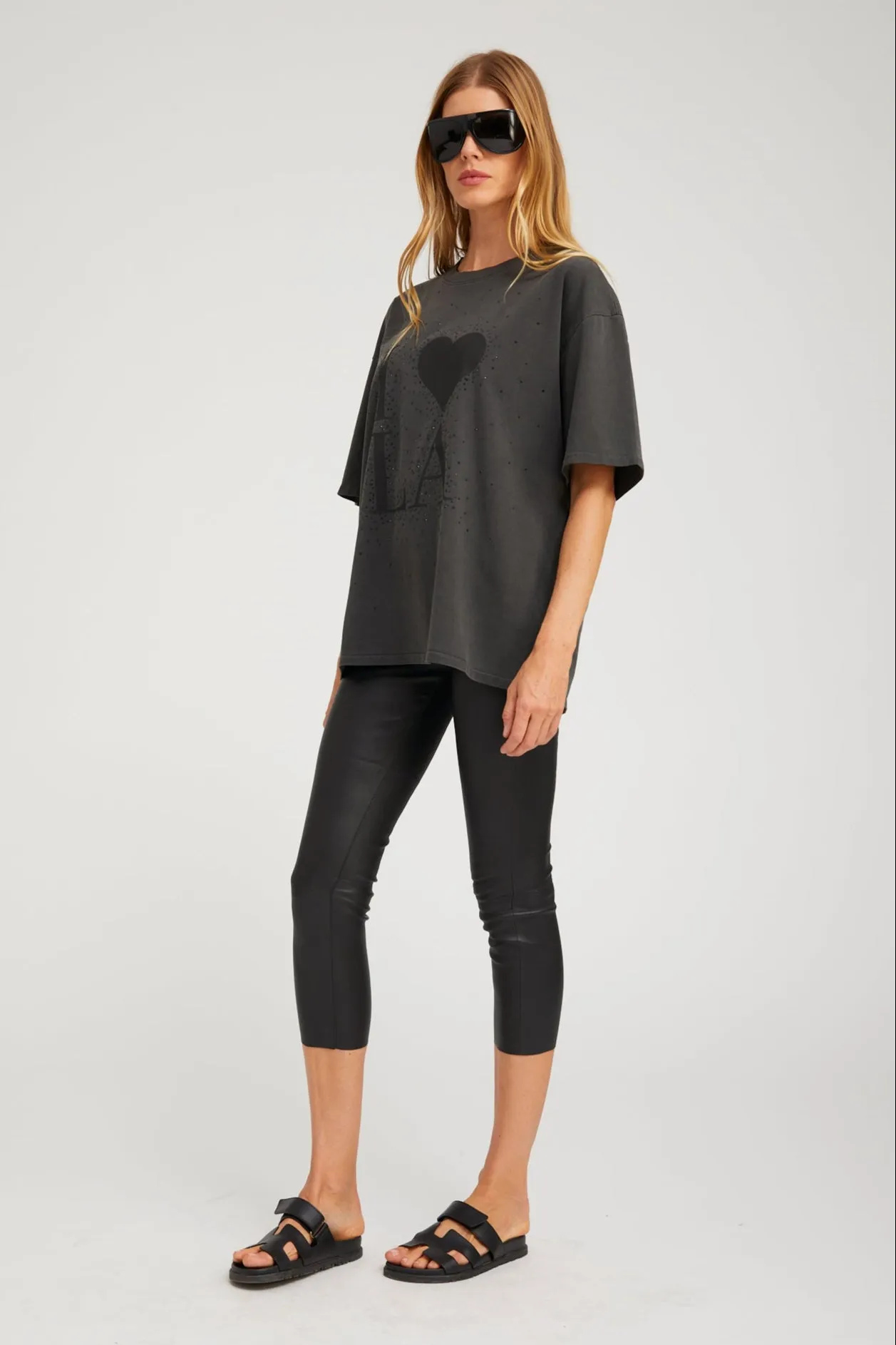 Vintage Black I Love LA Tee sold by SPRWMN product image thumbnail 4