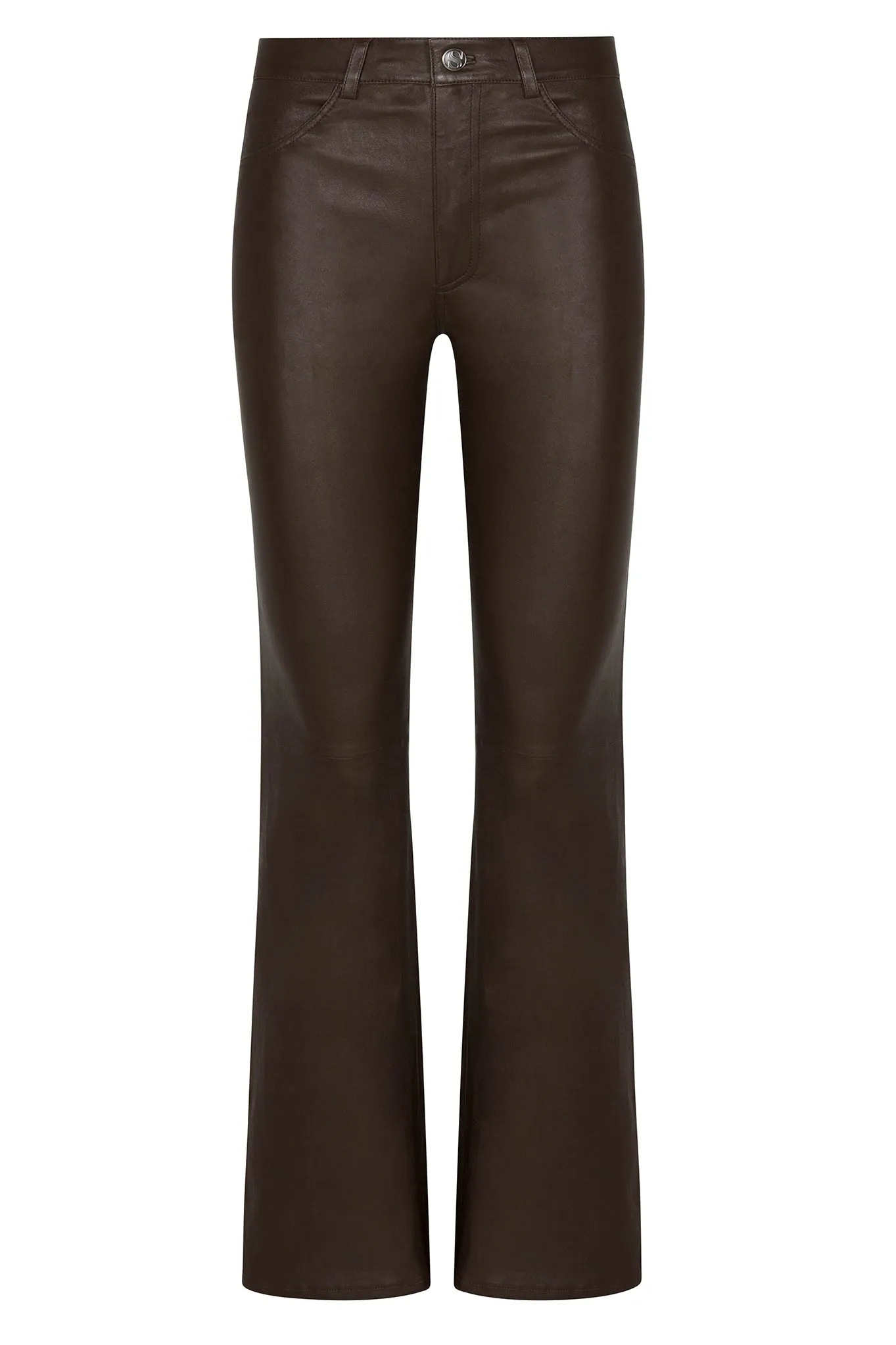 Americano Leather 5 Pocket Micro Flare sold by SPRWMN product image thumbnail 5