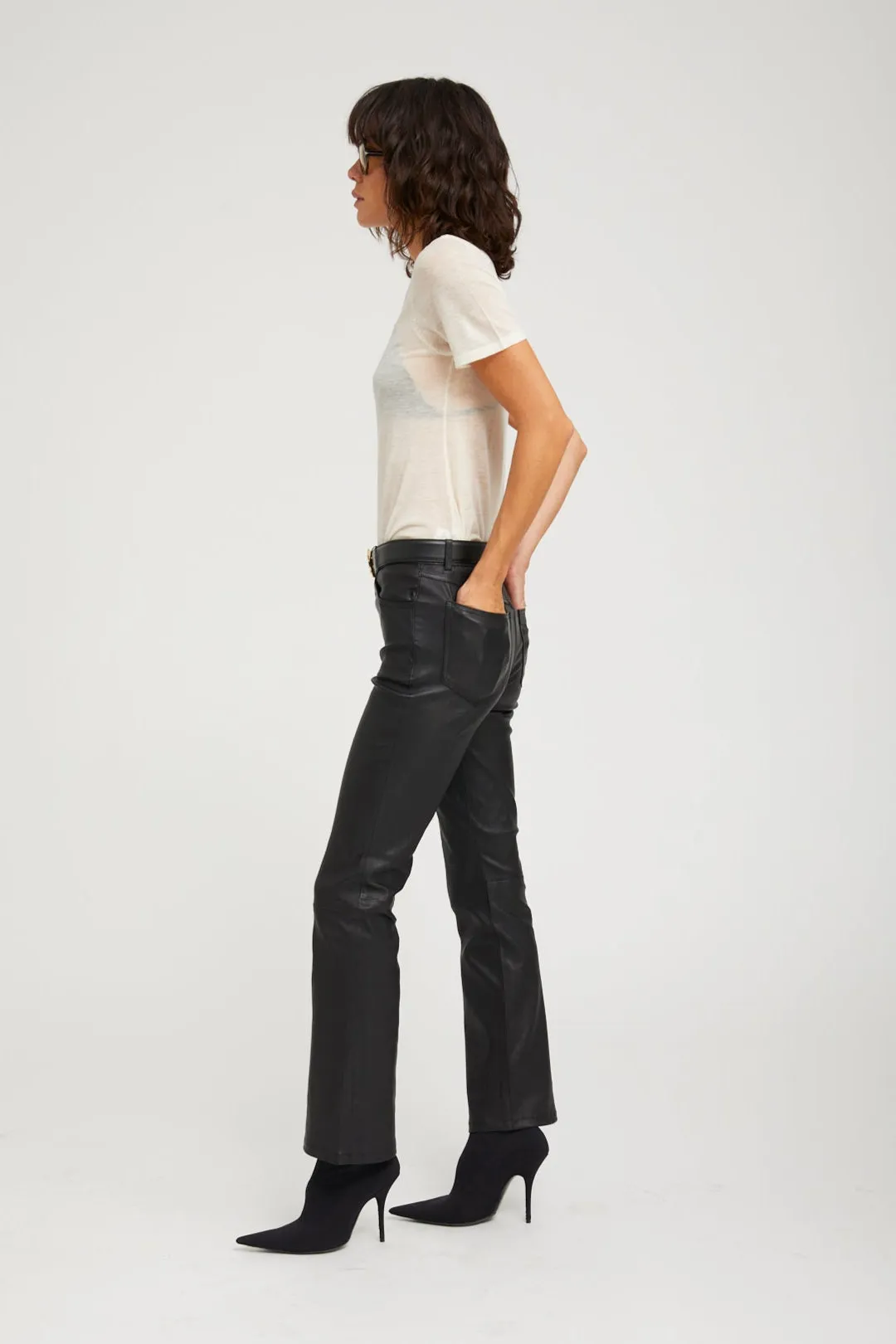 Ivory Tissue Cashmere Classic Tee sold by SPRWMN product image thumbnail 5