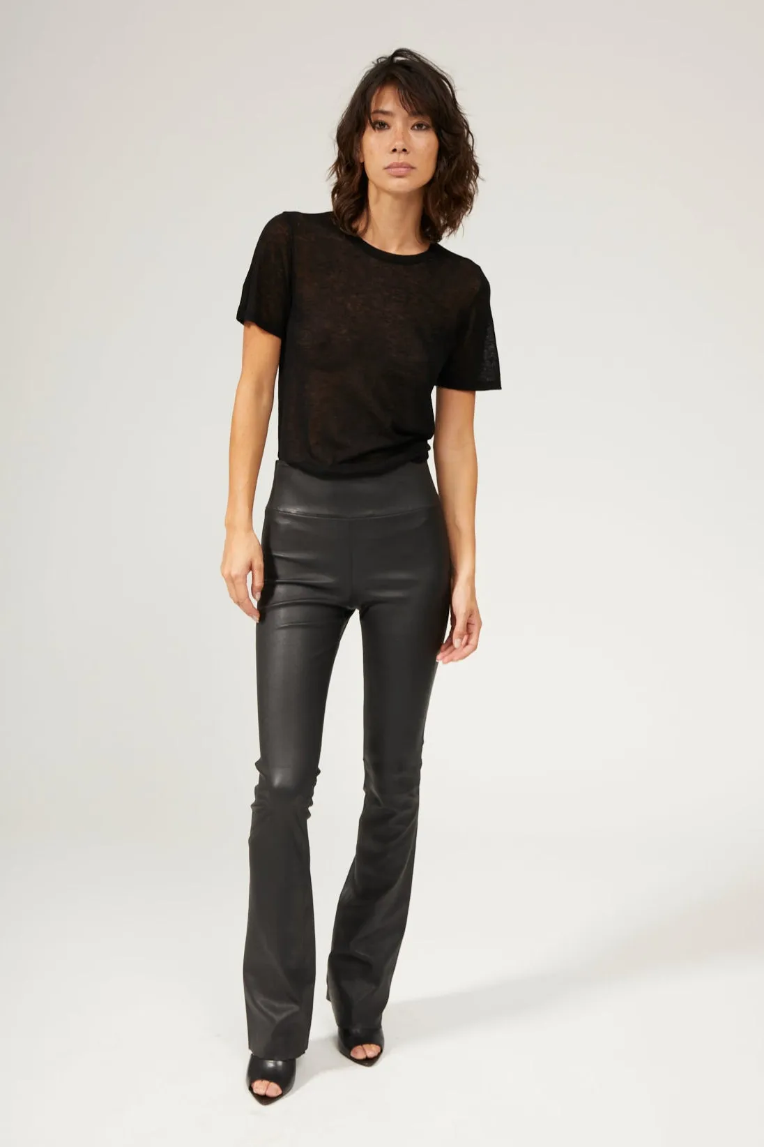 Black Tissue Cashmere Classic Tee sold by SPRWMN product image thumbnail 5