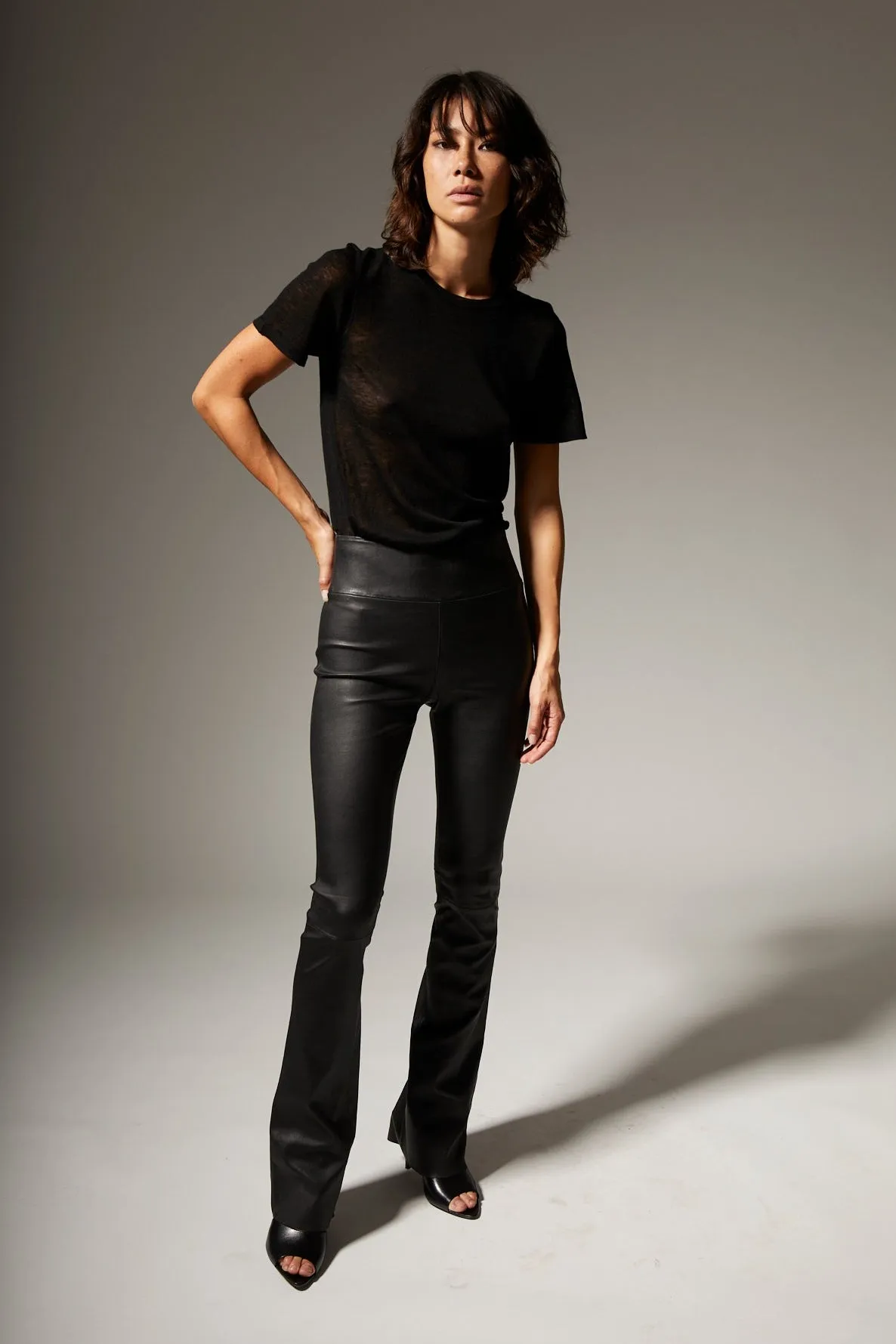 Black Tissue Cashmere Classic Tee sold by SPRWMN product image thumbnail 4