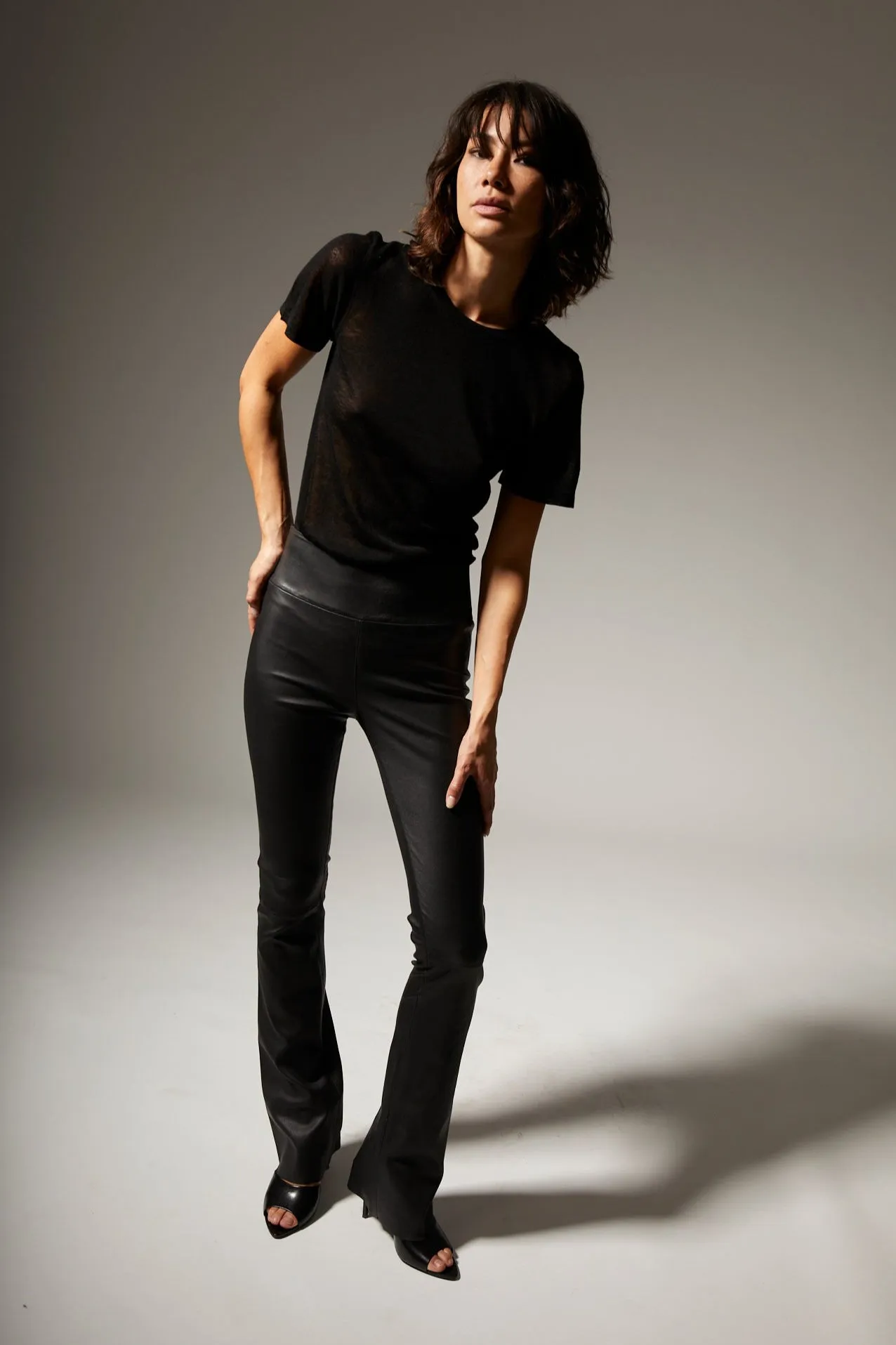 Black Tissue Cashmere Classic Tee sold by SPRWMN product image thumbnail 3