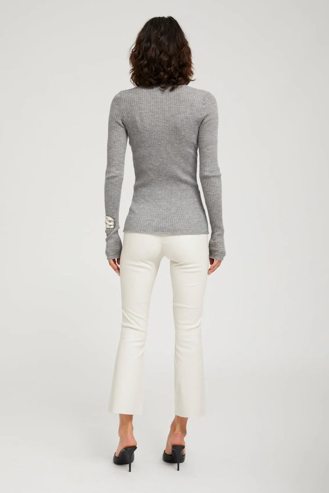 Grey Cashmere Henley sold by SPRWMN product image thumbnail 5