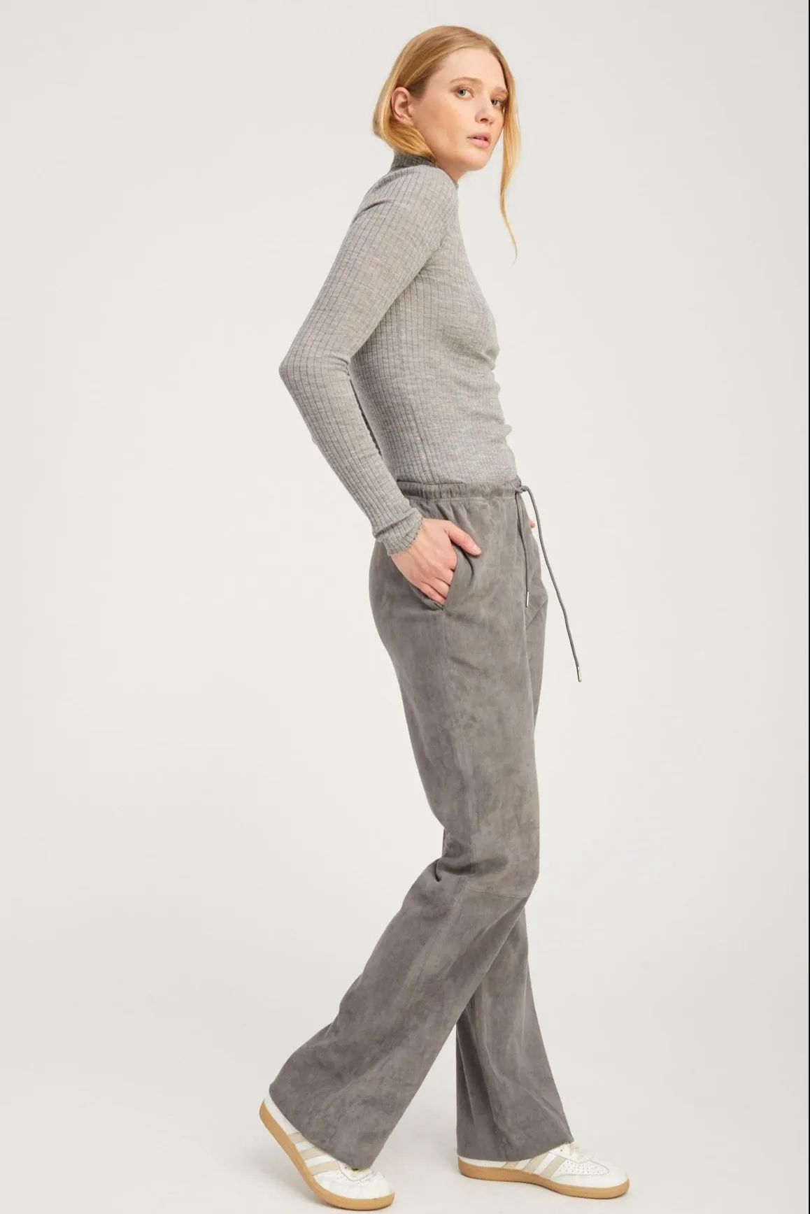 Suede Straight Leg Pants sold by SPRWMN product image thumbnail 4