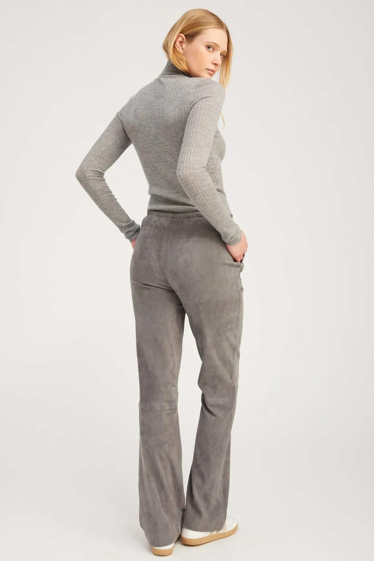 Suede Straight Leg Pants sold by SPRWMN product image thumbnail 3