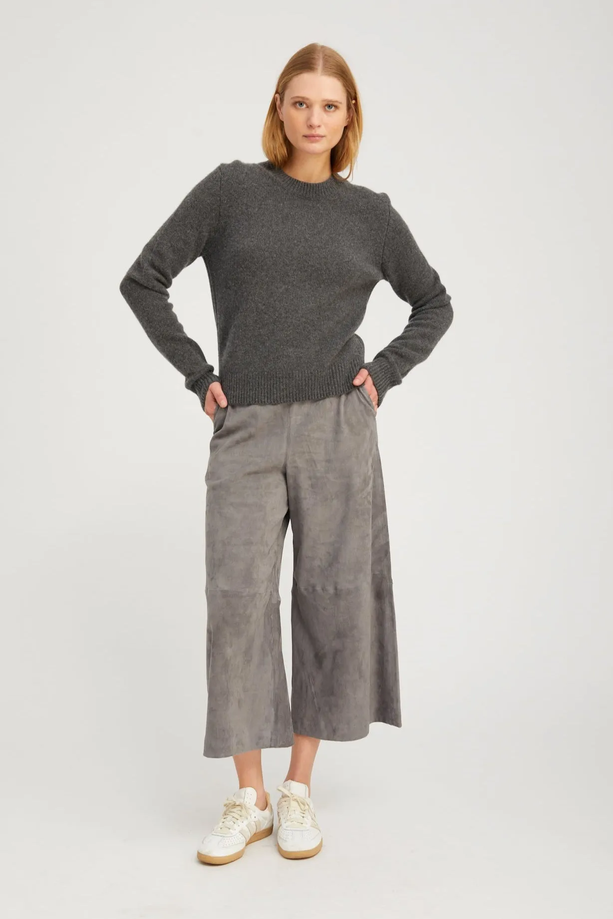 Grey Suede Culotte sold by SPRWMN product image thumbnail 2