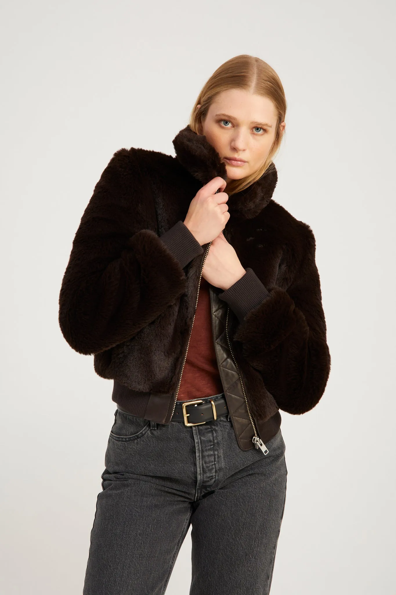 Fur Tate Jacket sold by SPRWMN