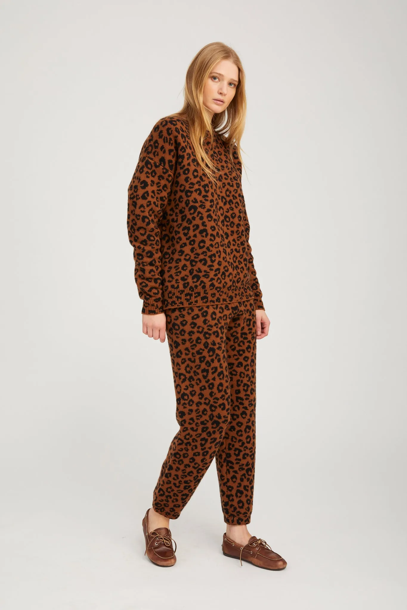 Leopard Cashmere Sweatshirt sold by SPRWMN product image thumbnail 4