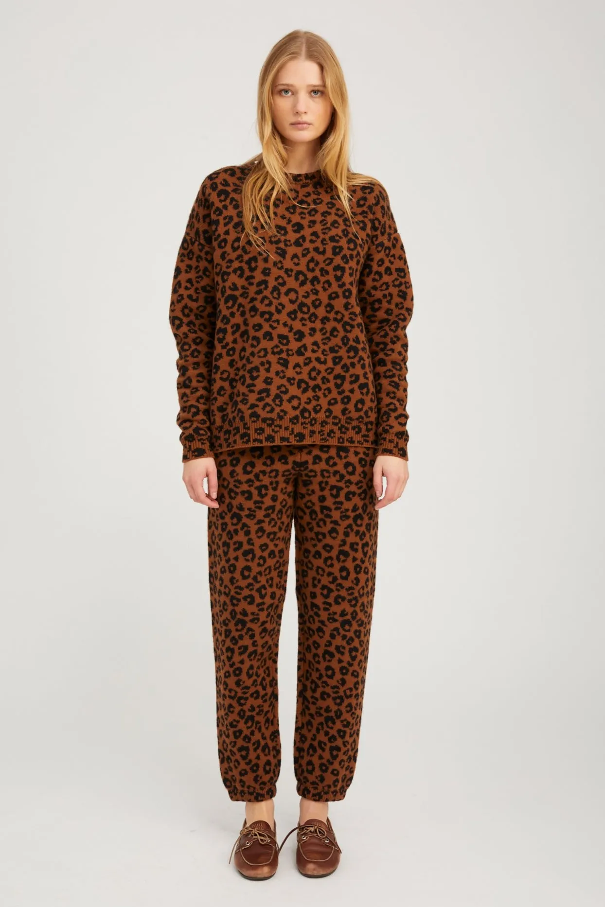 Leopard Cashmere Sweatshirt sold by SPRWMN product image thumbnail 2