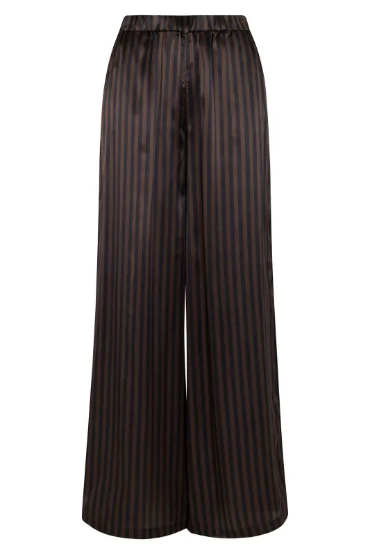 Americano Stripe Silk Wide Leg Pants sold by SPRWMN