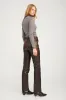 Burnt Umber Leather 5 Pocket Slim Straight sold by SPRWMN