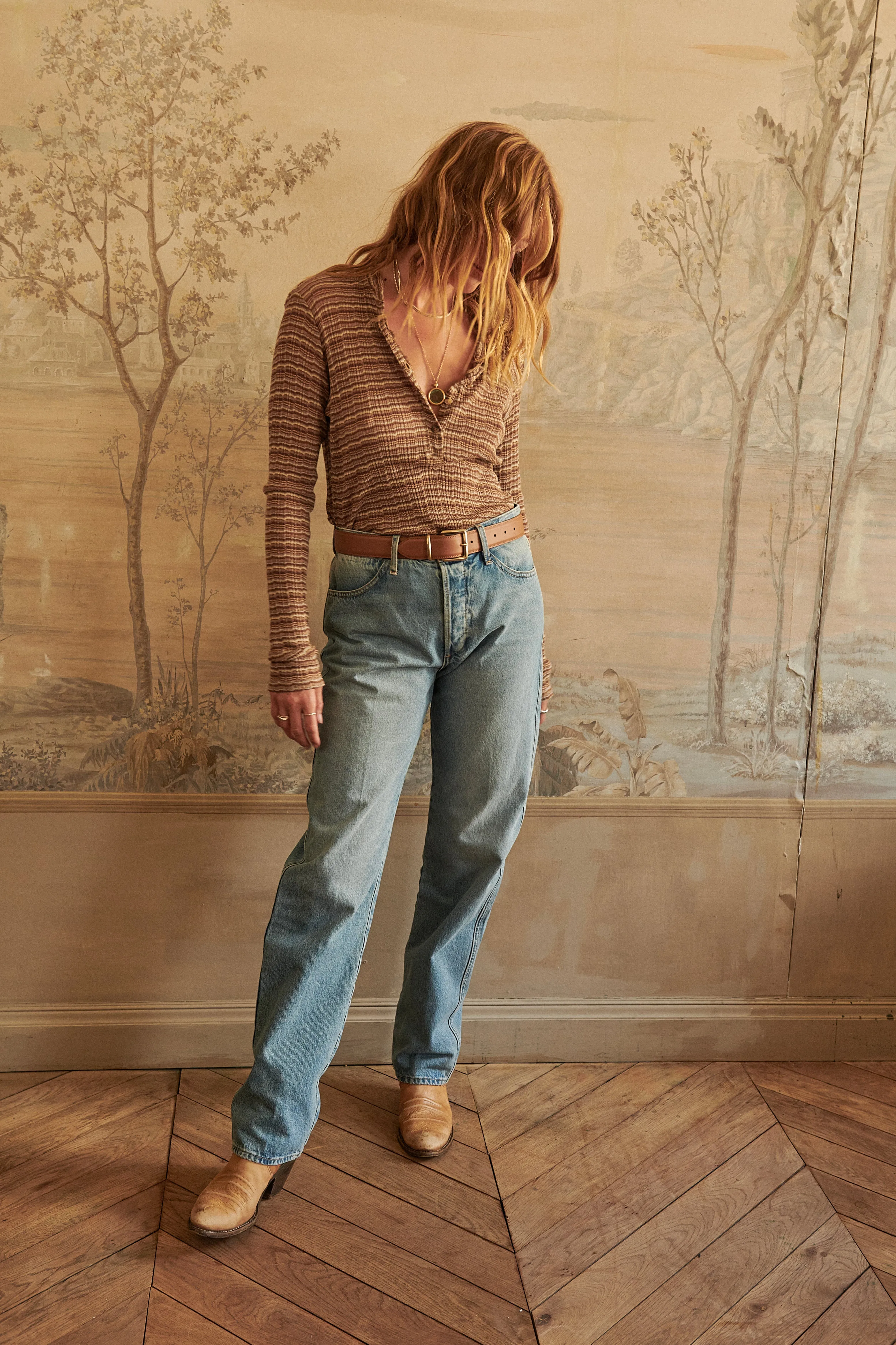 Vintage Brown Long Sleeve Henley sold by SPRWMN product image thumbnail 2