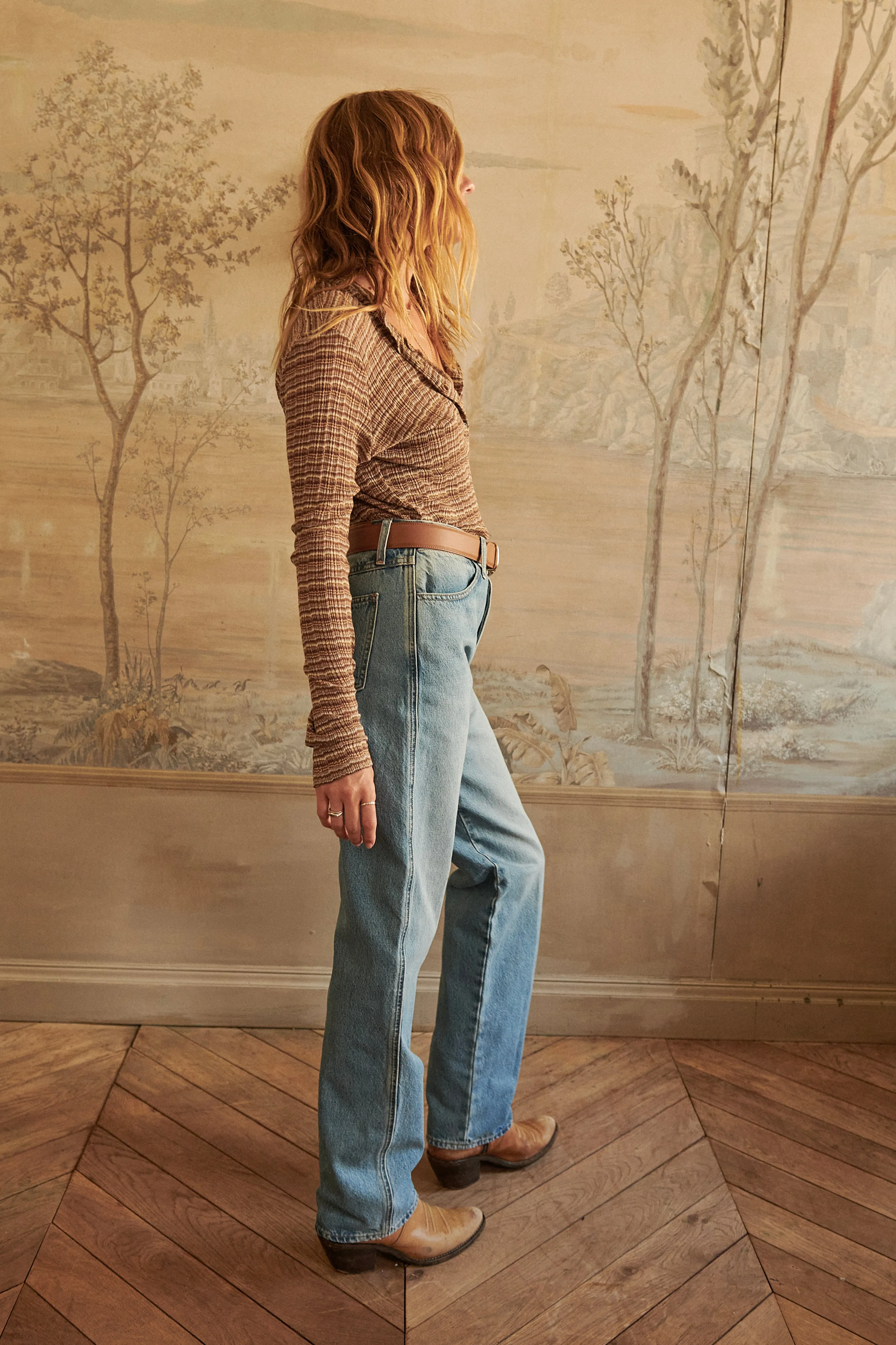 Vintage Brown Long Sleeve Henley sold by SPRWMN product image thumbnail 3